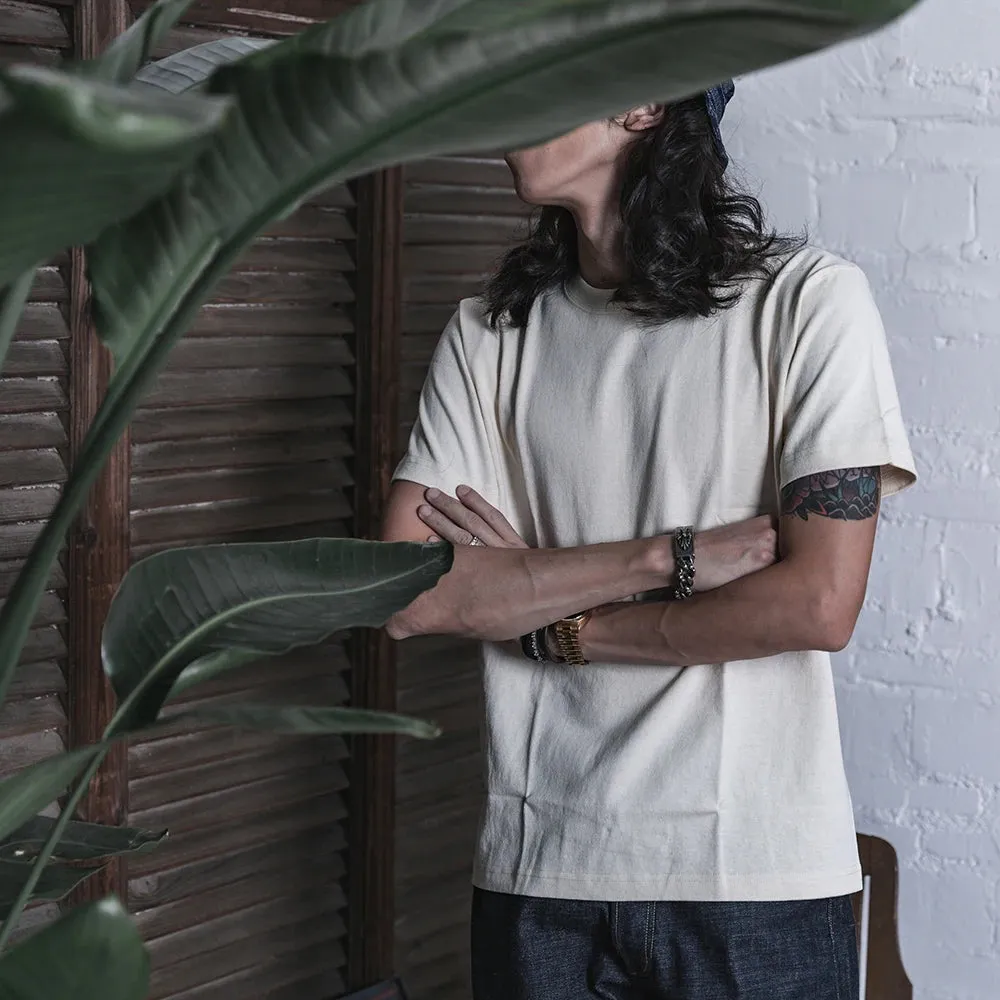 9oz Cotton Tubular T-shirts Mens Crew Neck Plain Tee Shirt