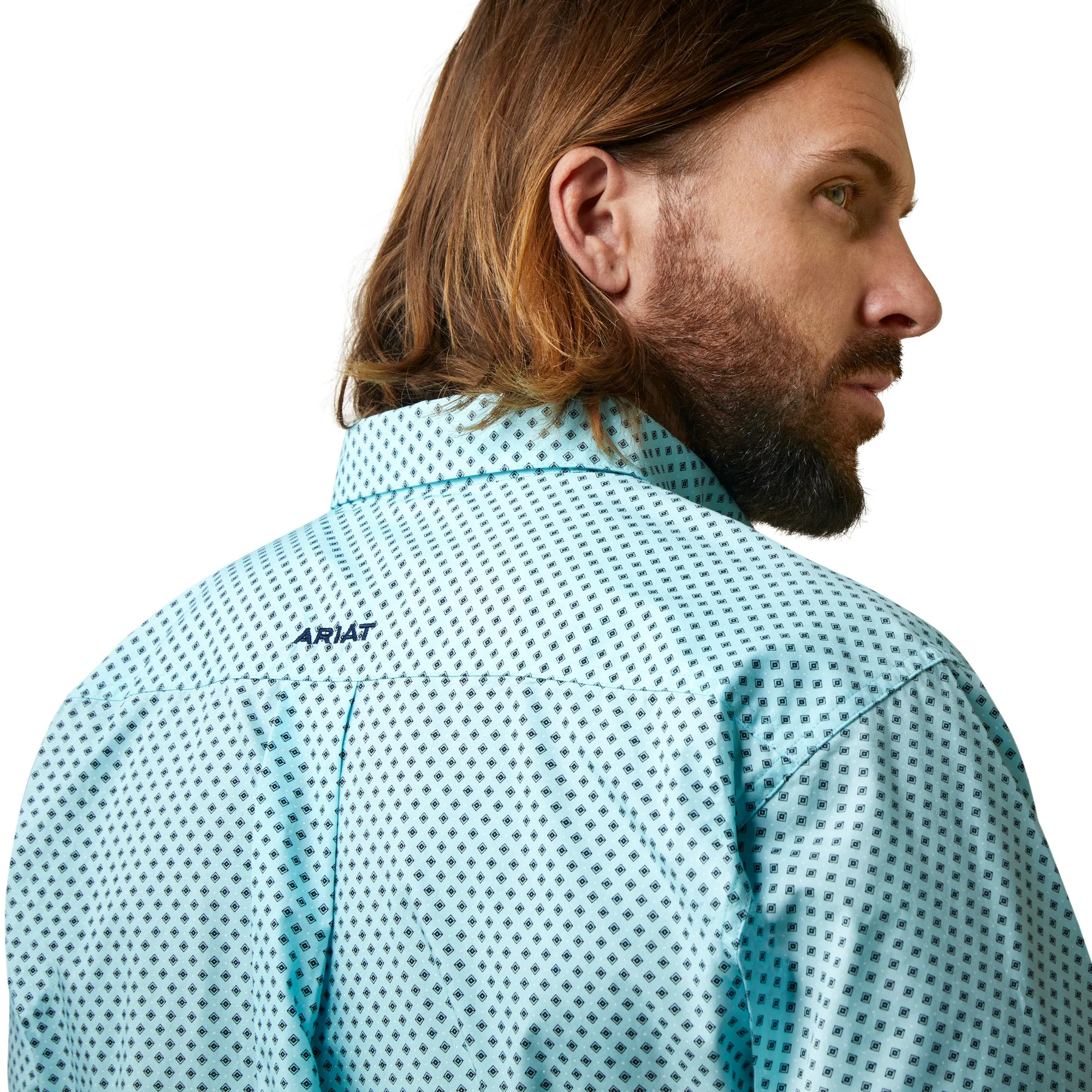 Ariat Men's Osburn turquoise Shirt Classic Fit