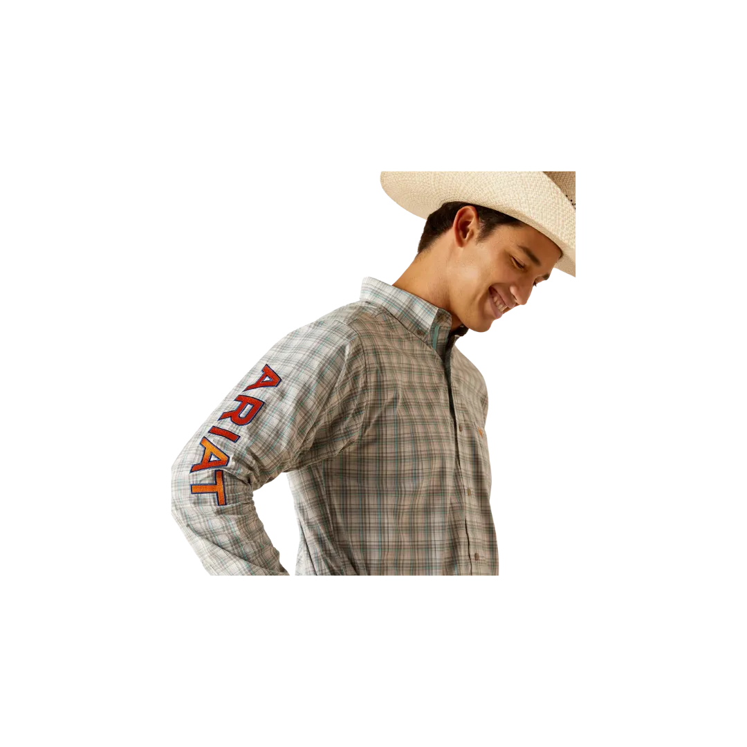 Ariat Men's Pro Series Team Luca Fitted Grey Shirt