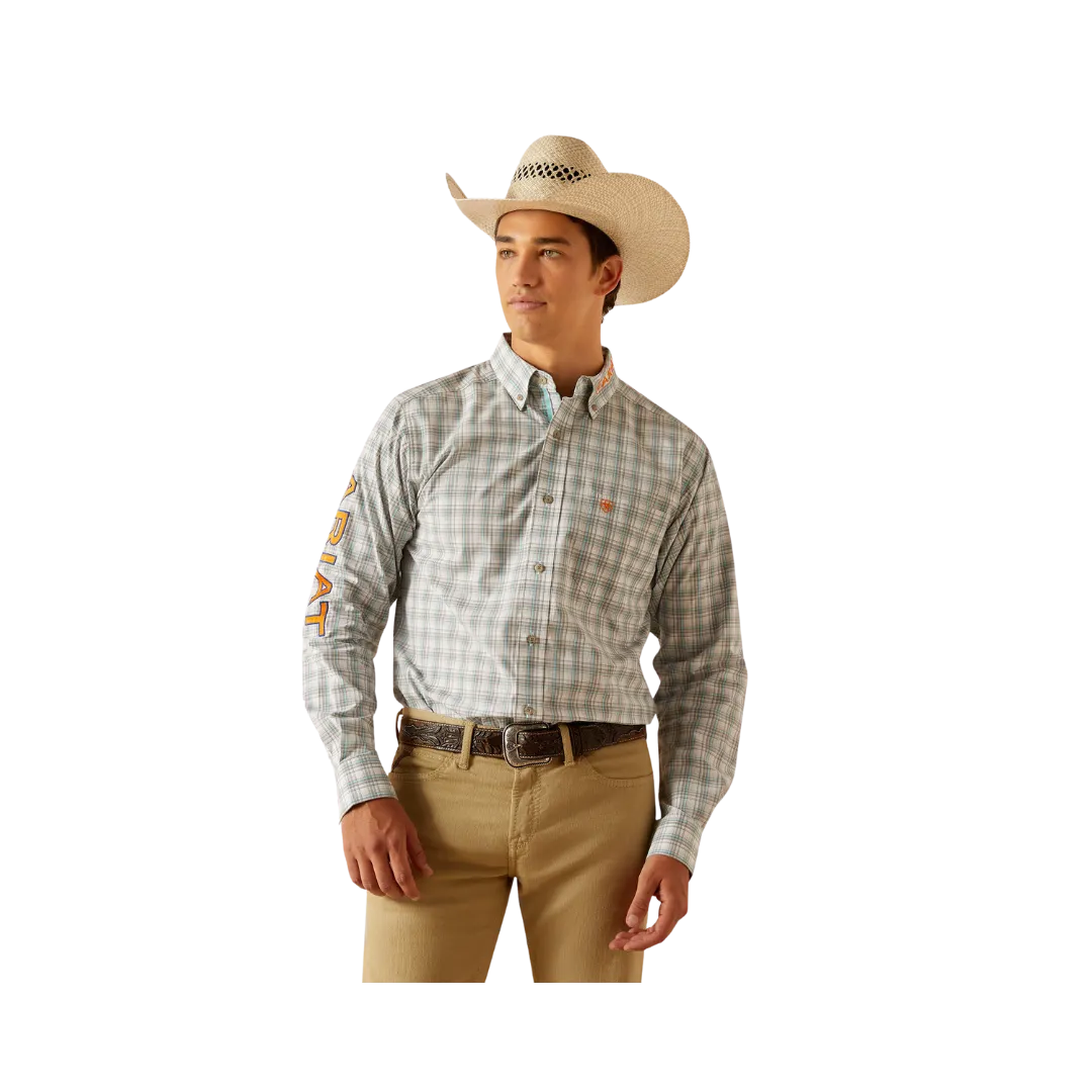 Ariat Men's Pro Series Team Luca Fitted Grey Shirt