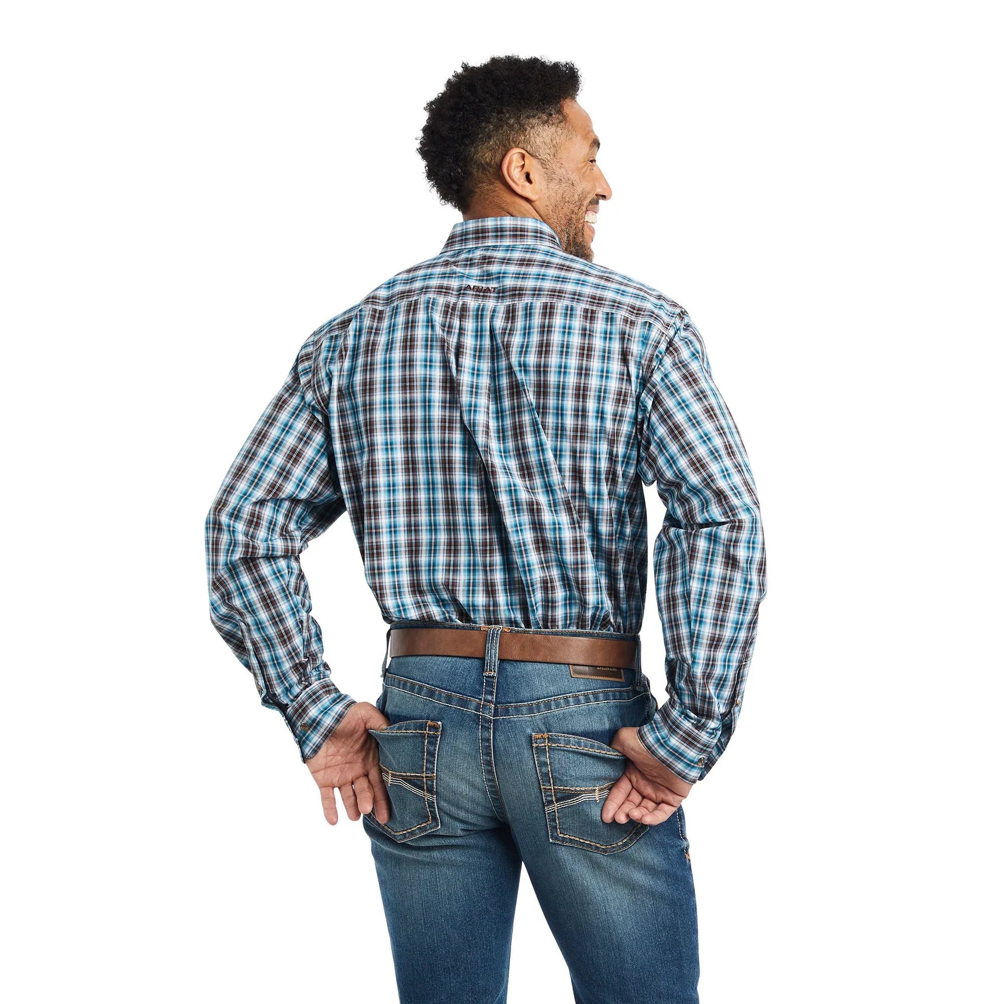 Ariat Men's Pro Team Cade Ocean Depth Button Down Shirt