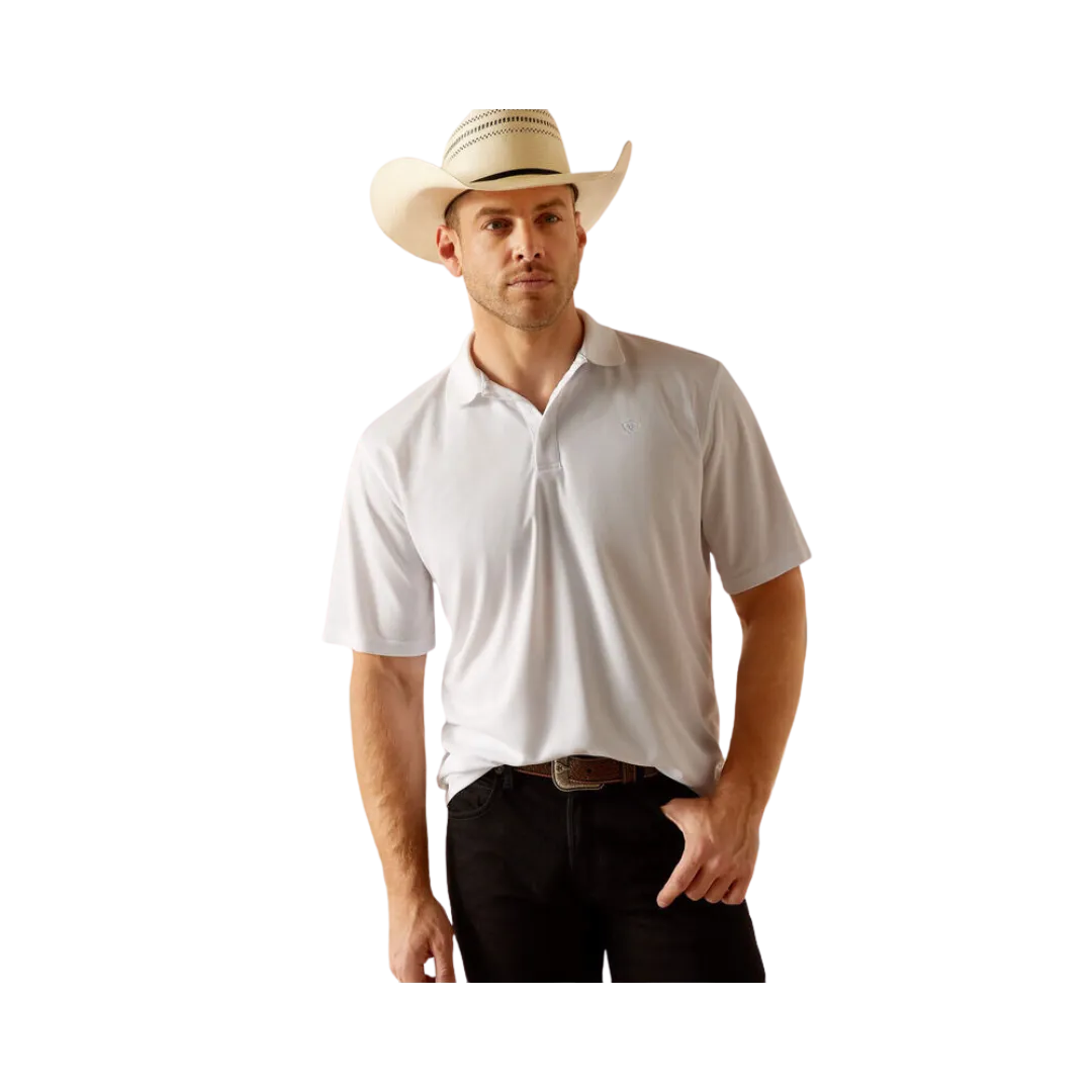 Ariat Men's Tek White Polo White Shirts