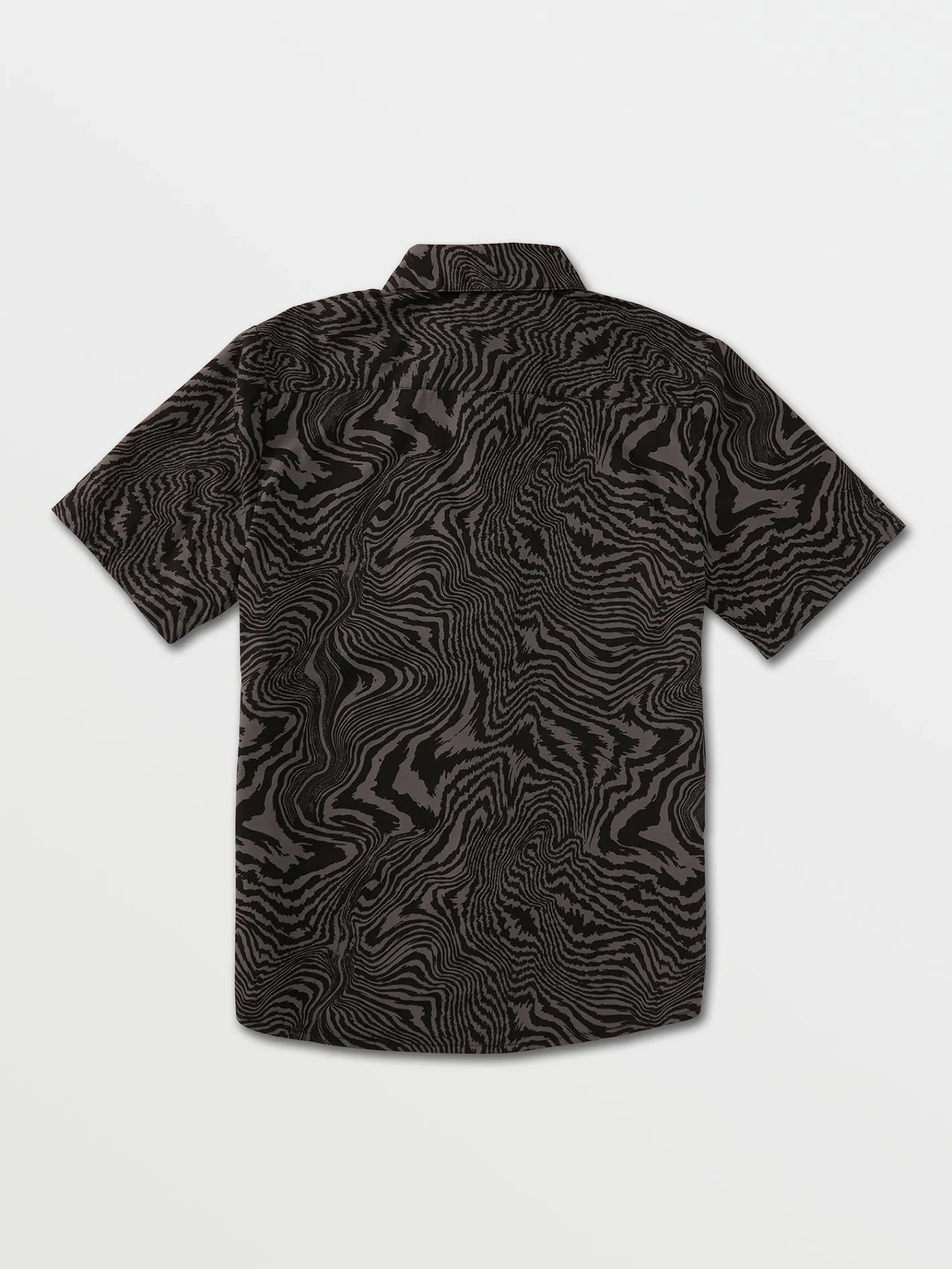 Big Boys Marbeled Zebra Short Sleeve Shirt - Black
