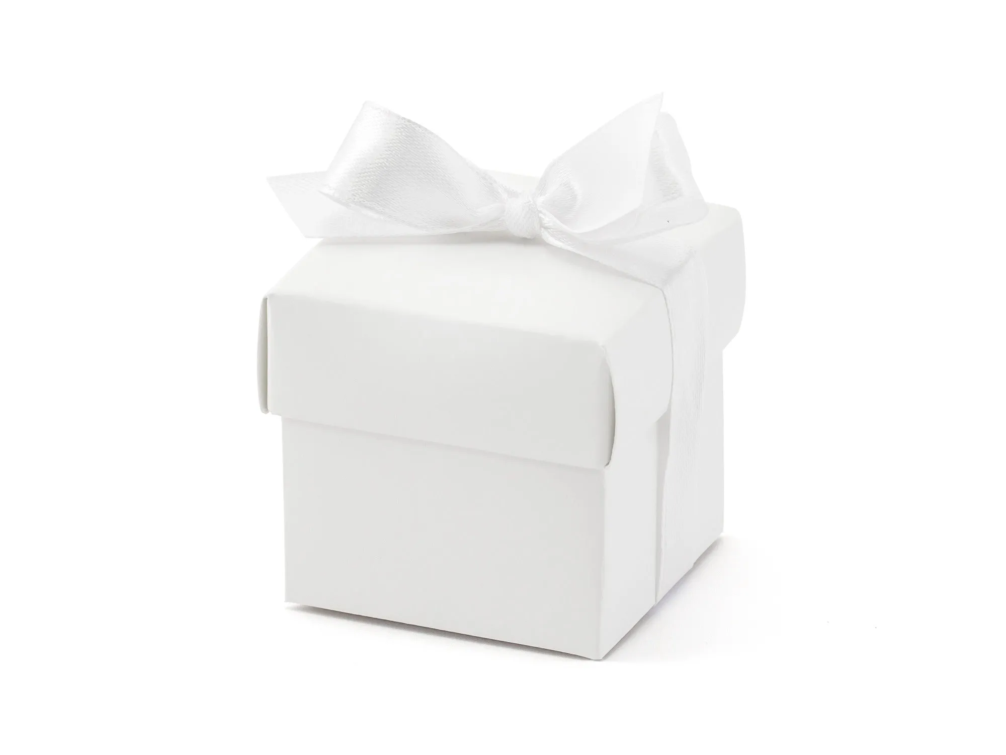 Cake Boxes with Ribbon White Pack of 10