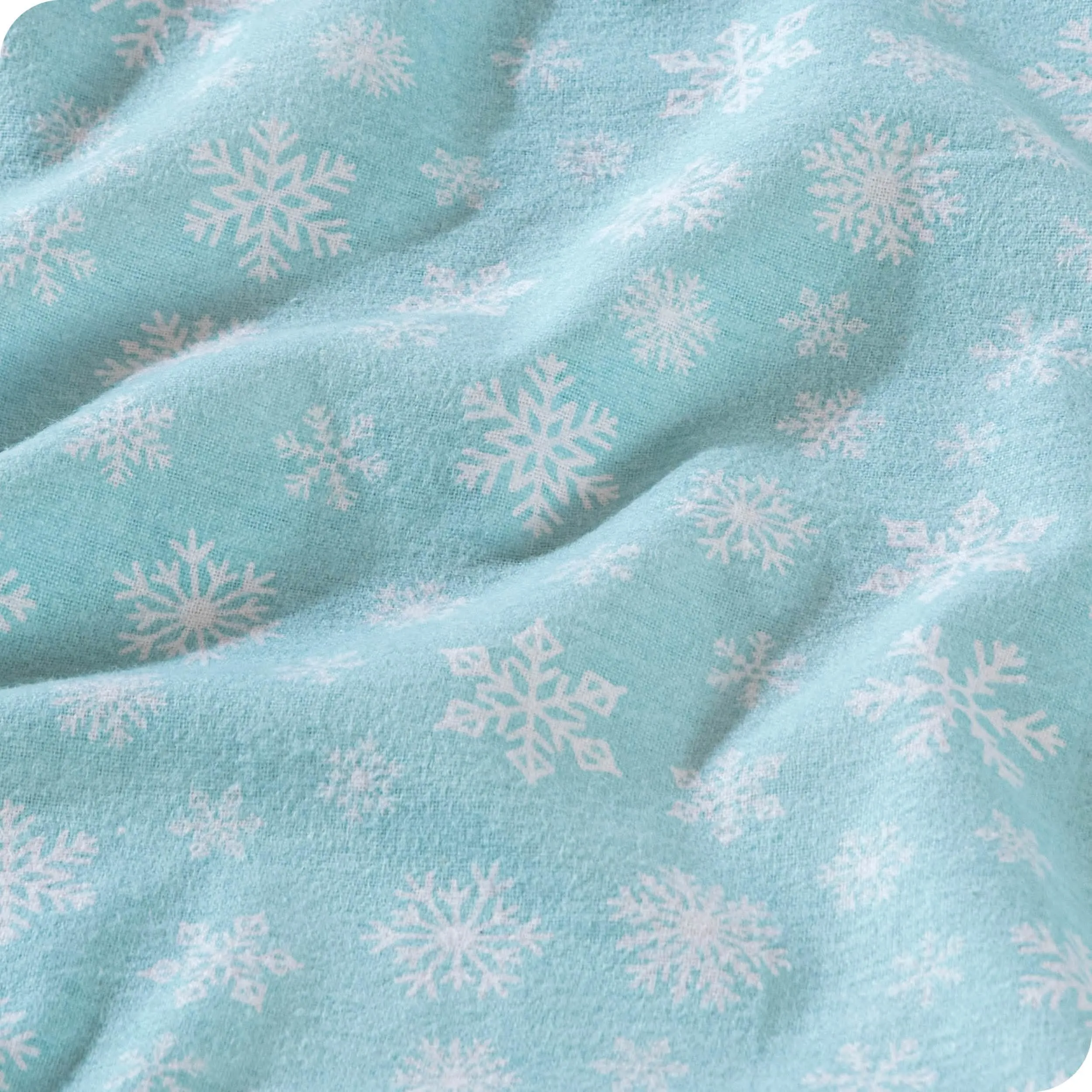 Cotton Flannel Sheet Set - Snowdrift