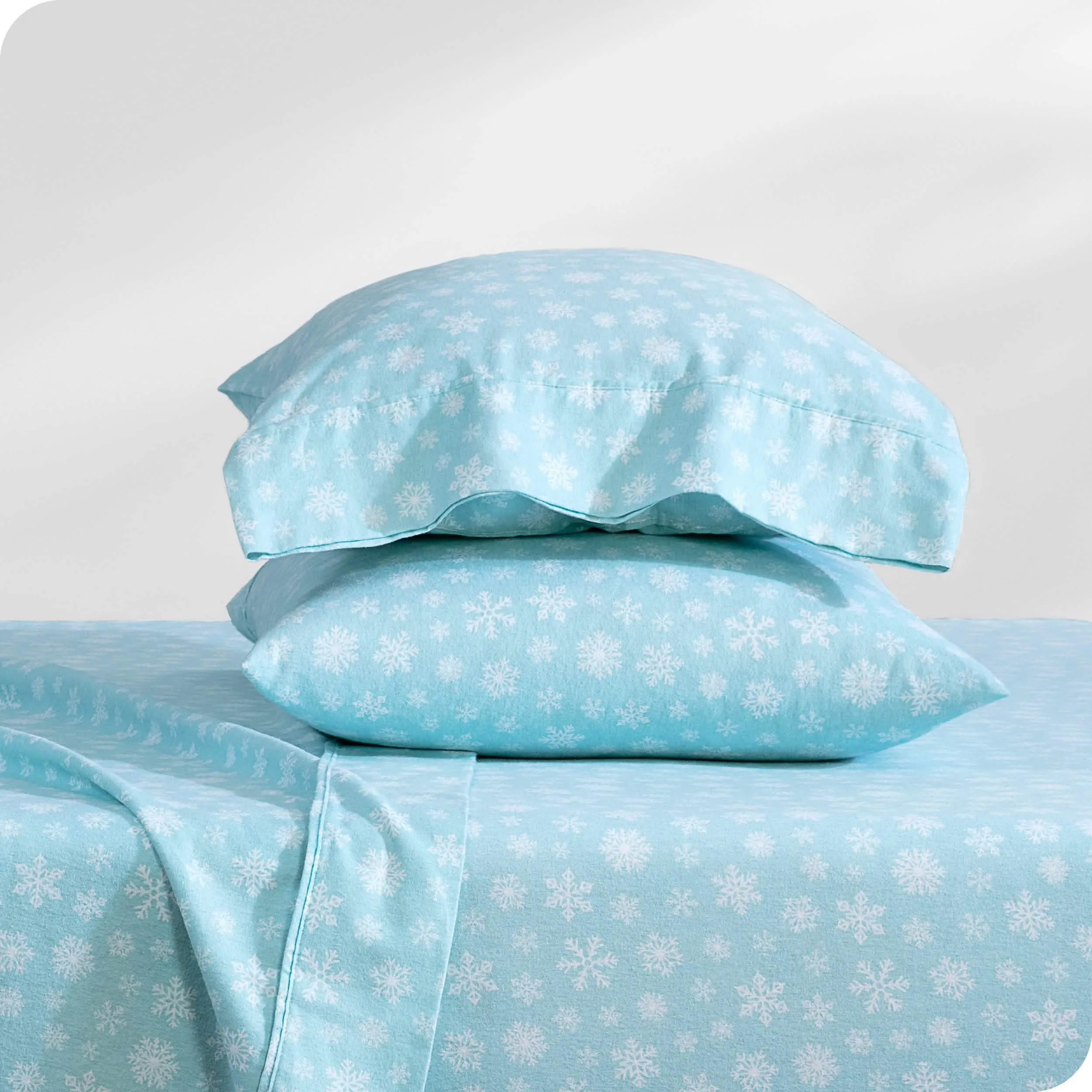 Cotton Flannel Sheet Set - Snowdrift