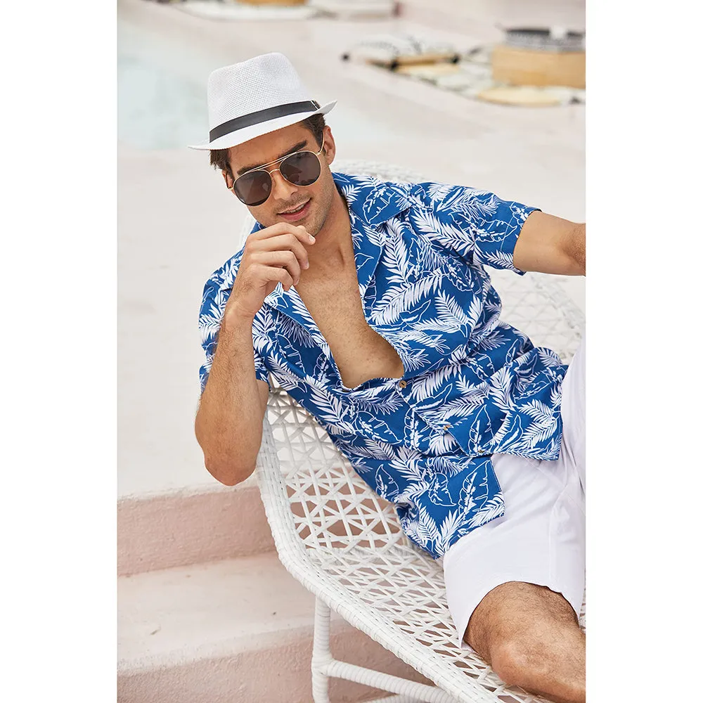 Cotton Linen Tropica Hawaiian Floral Shirts