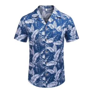 Cotton Linen Tropica Hawaiian Floral Shirts