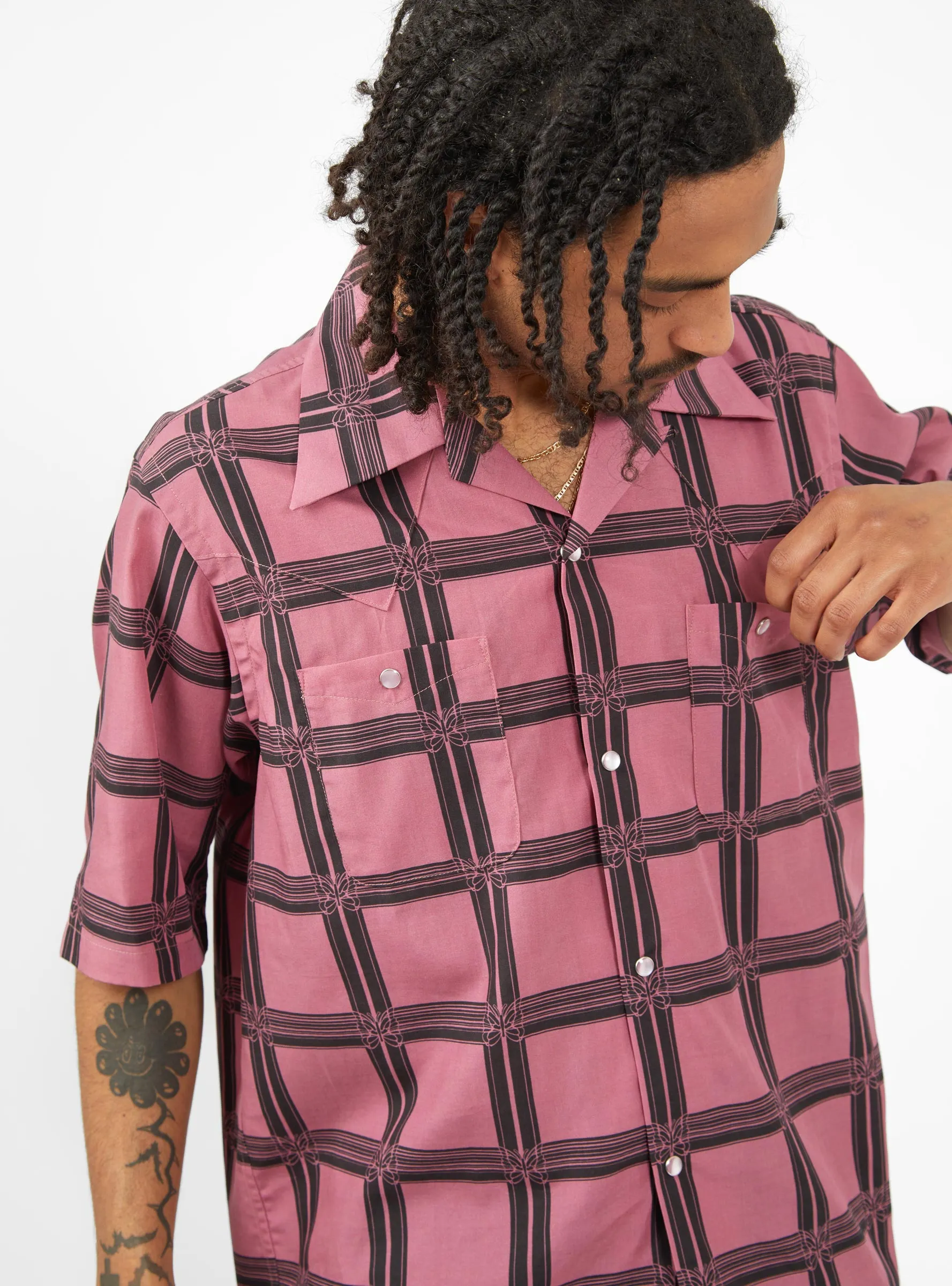 Cowboy One-Up Shirt Pink