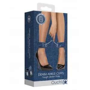 Denim ankle cuffs tough denim style BLUE