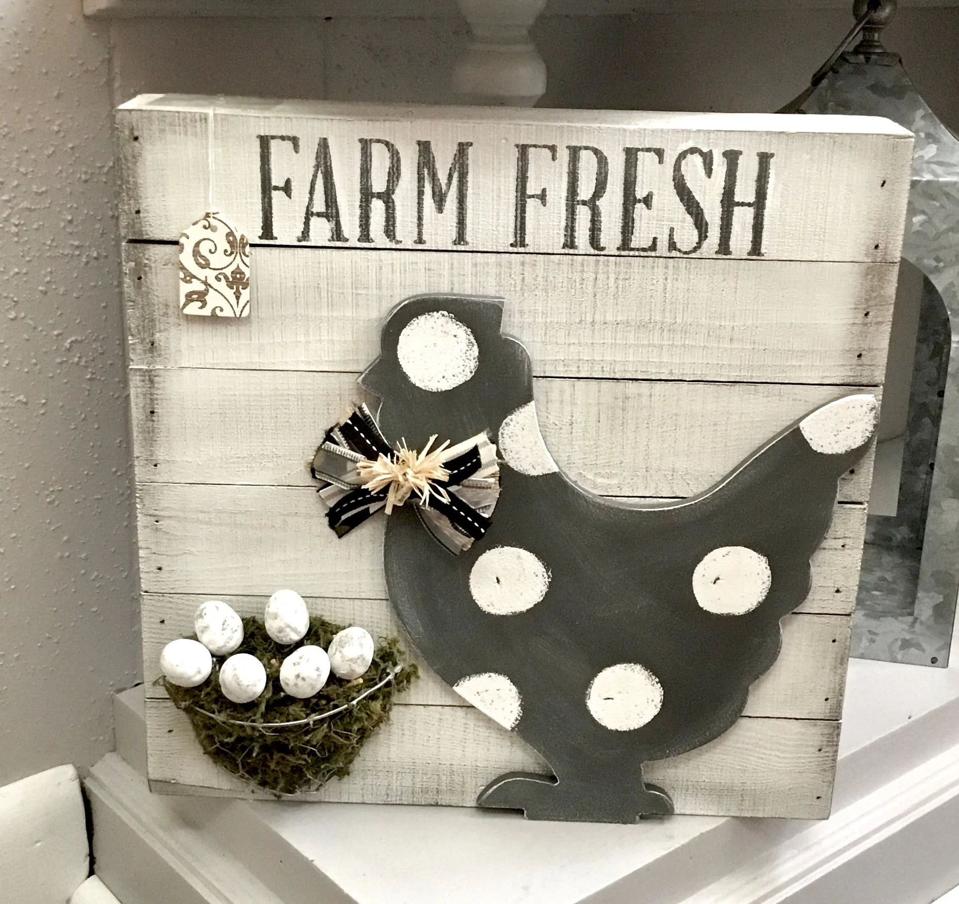 DIY Home Decor - “Farm Fresh” wooden sign