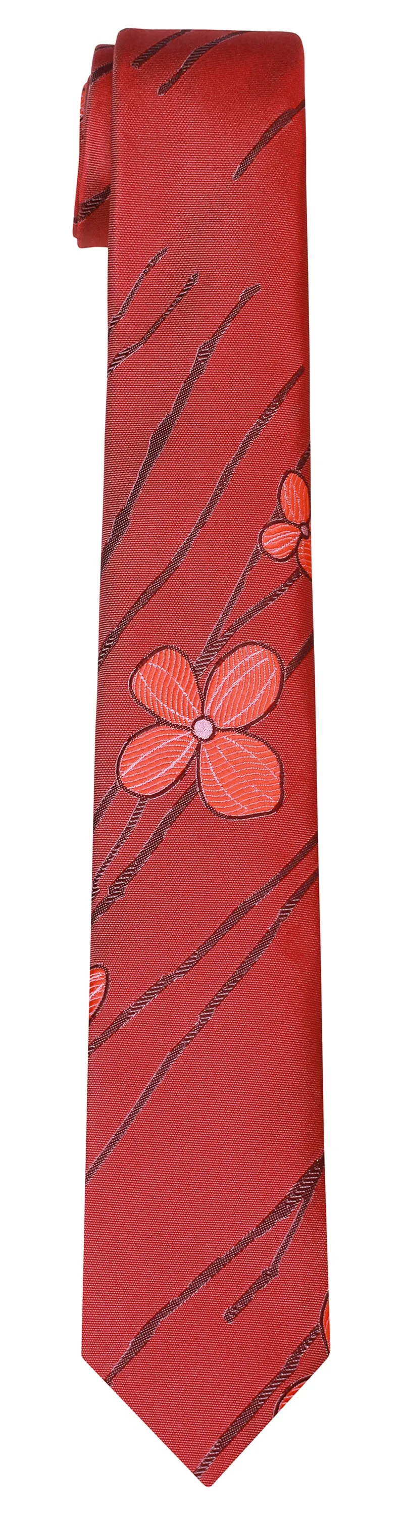 Flower & Thatch Tie in Red