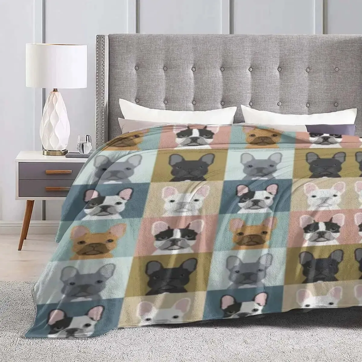 French Bulldog Flannel Blanket