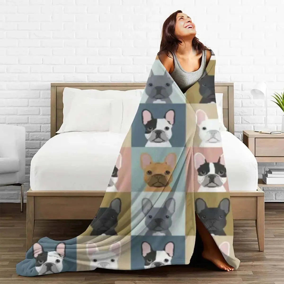 French Bulldog Flannel Blanket