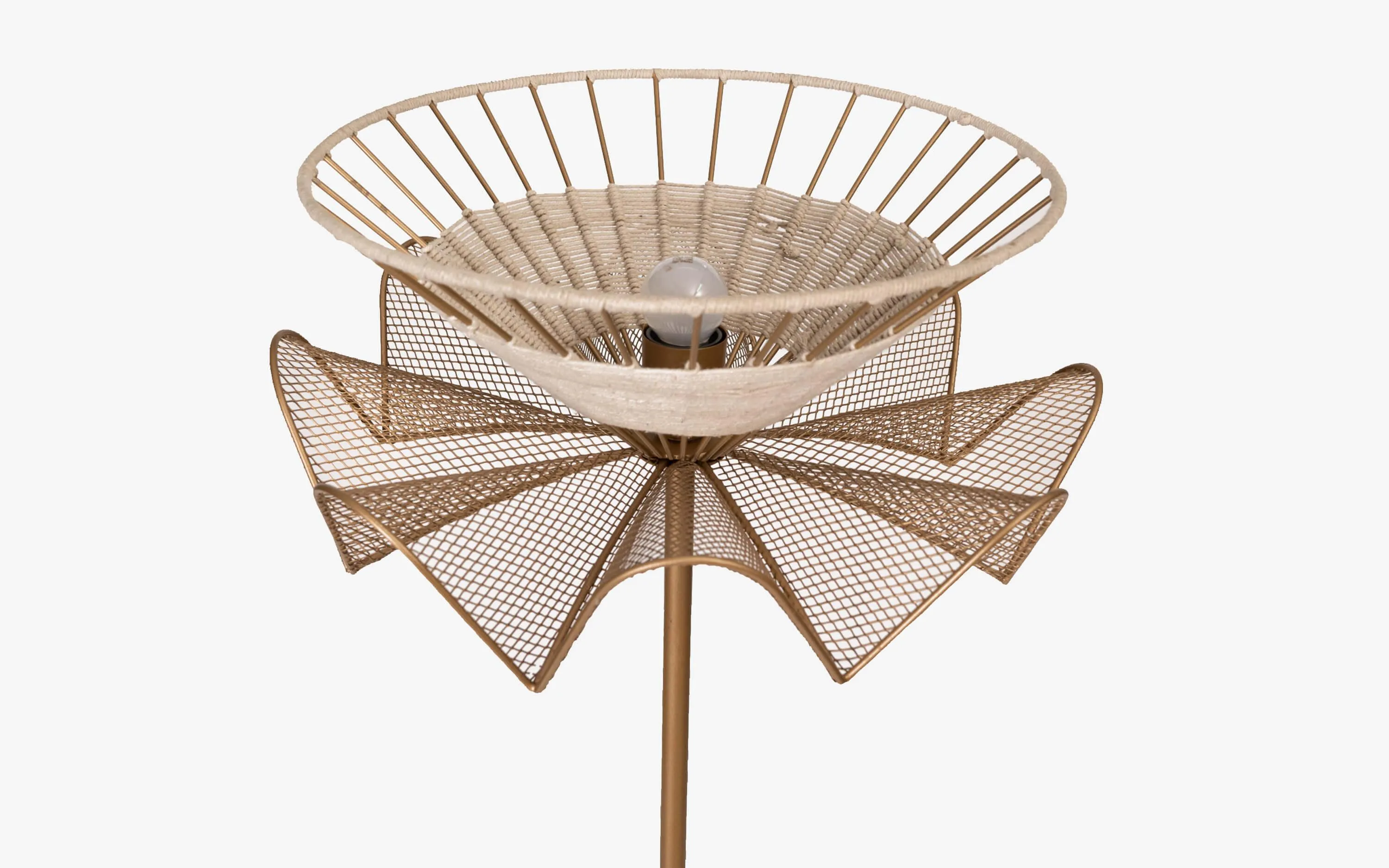 Fucius Luxurious Floor Lamp | Golden Pedestal Corner Lampshade For Living Room & Home Decor