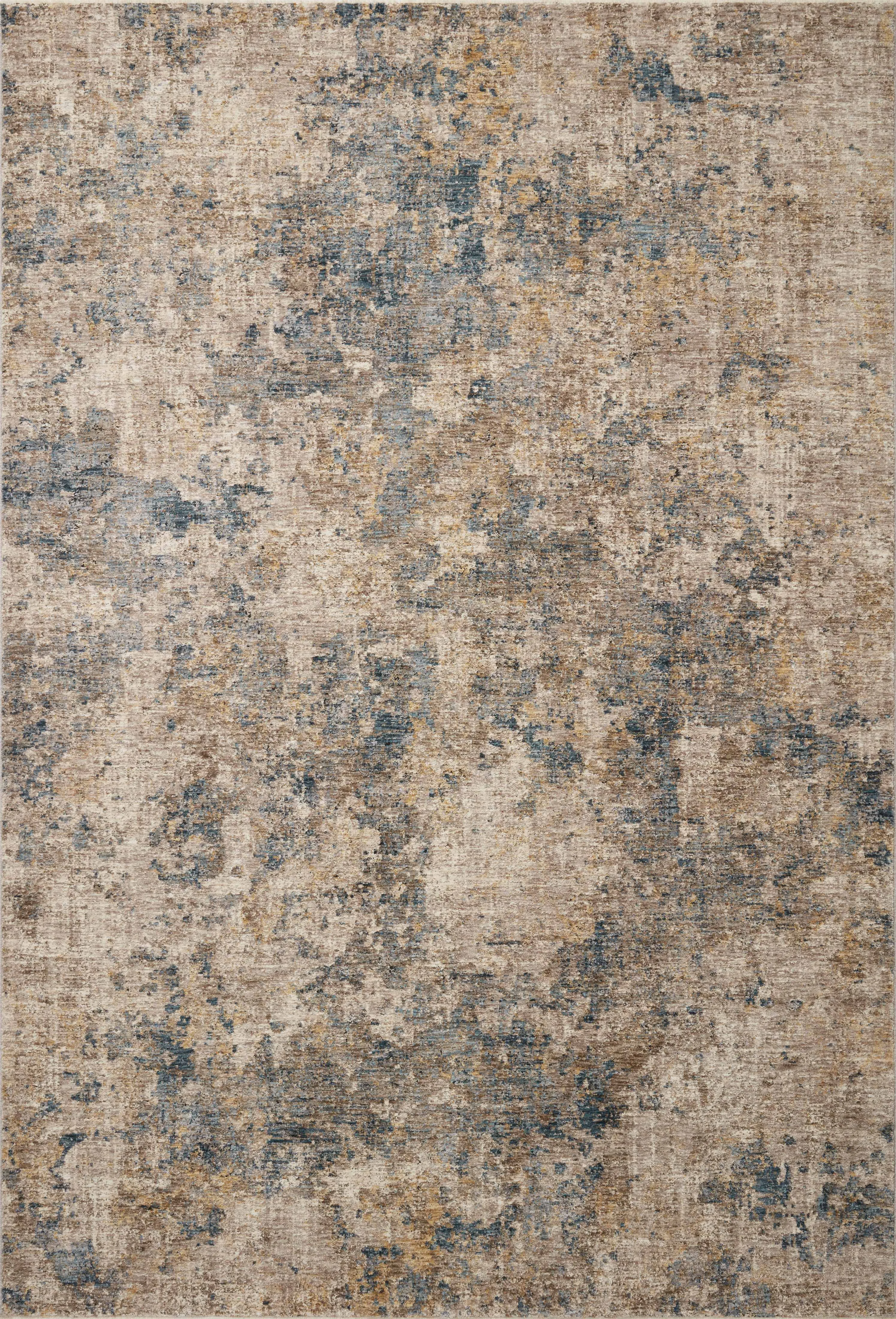 Gaia Rug in Taupe & Denim