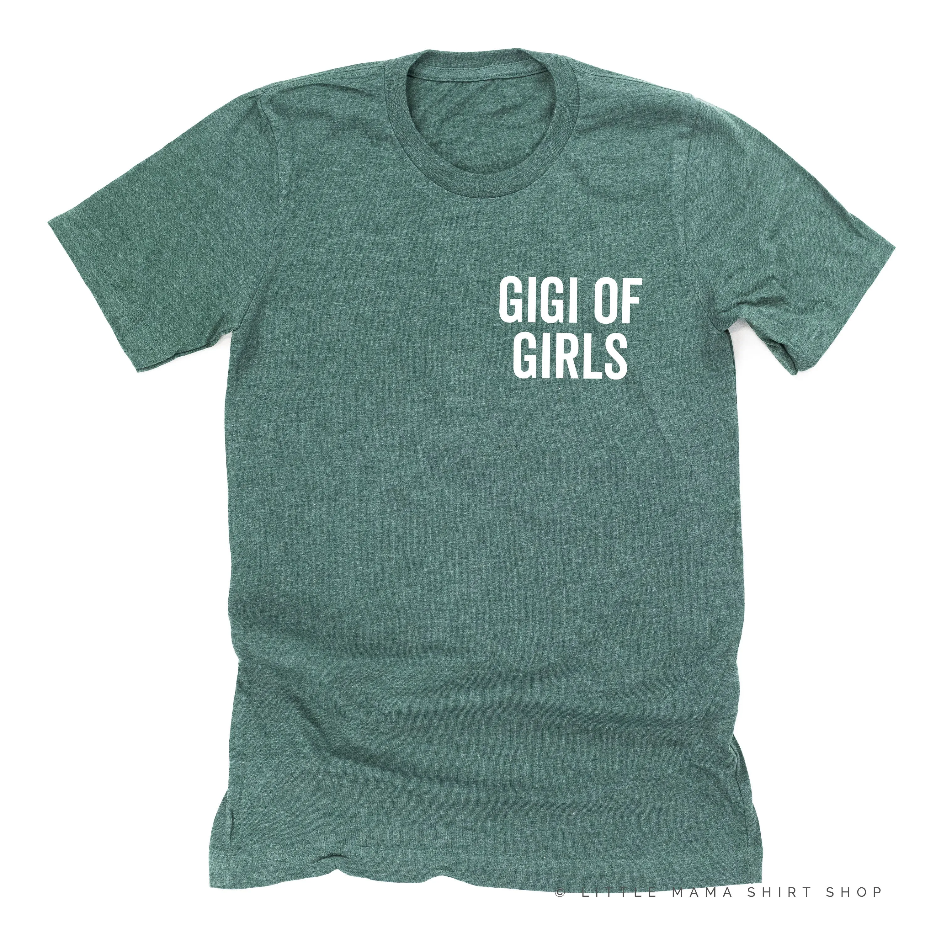 GIGI OF GIRLS - BLOCK FONT POCKET SIZE - Unisex Tee
