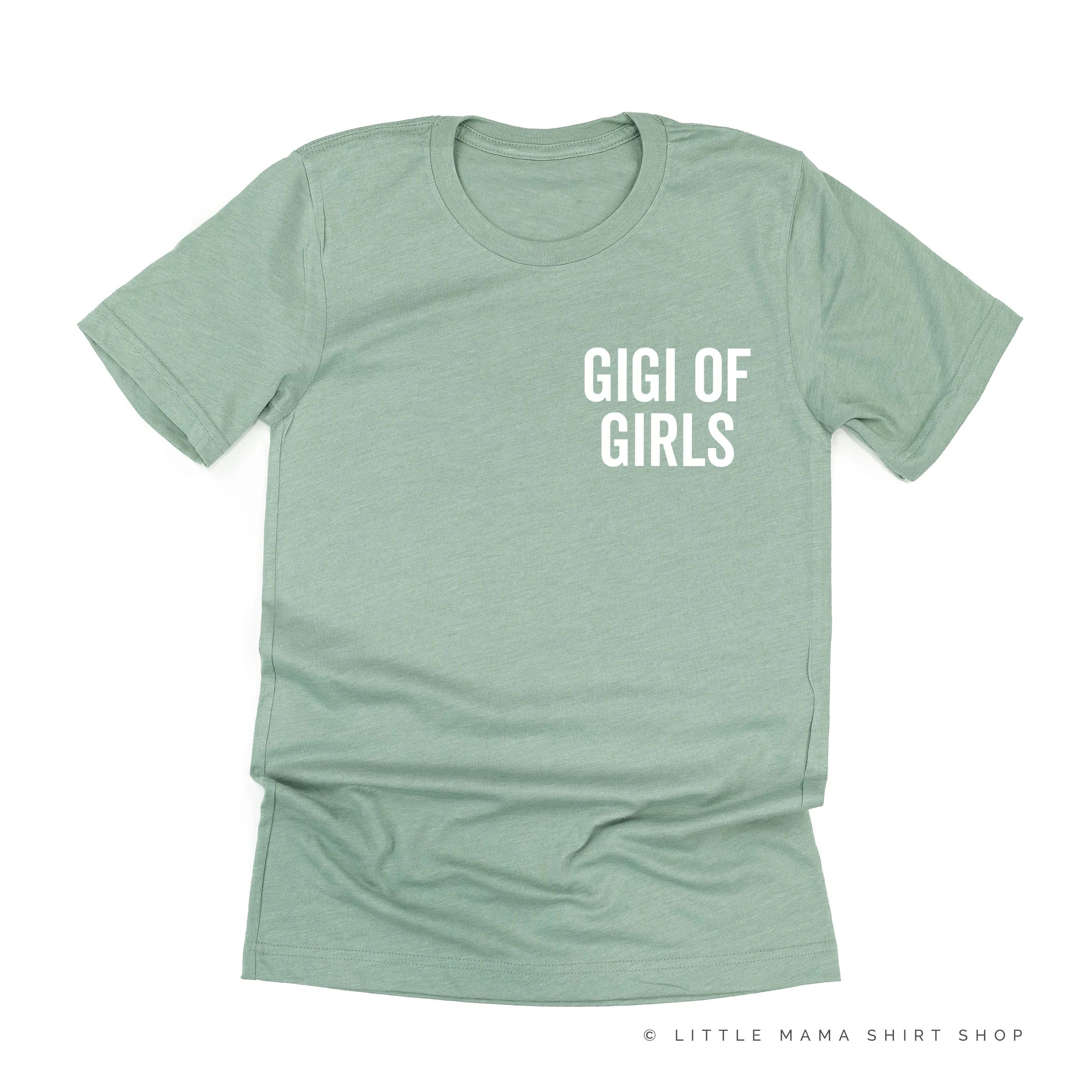GIGI OF GIRLS - BLOCK FONT POCKET SIZE - Unisex Tee