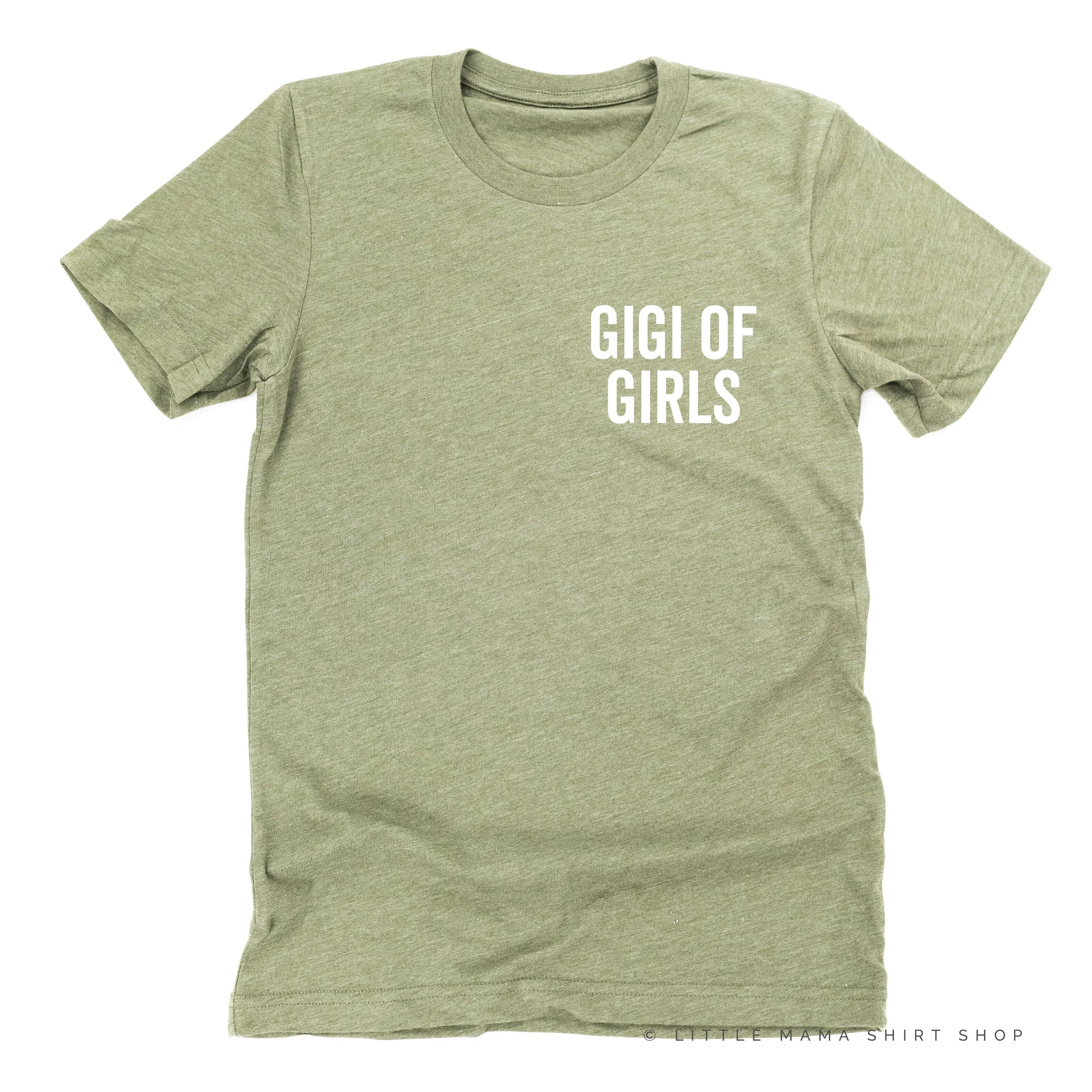 GIGI OF GIRLS - BLOCK FONT POCKET SIZE - Unisex Tee