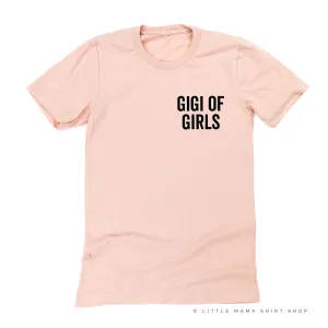 GIGI OF GIRLS - BLOCK FONT POCKET SIZE - Unisex Tee
