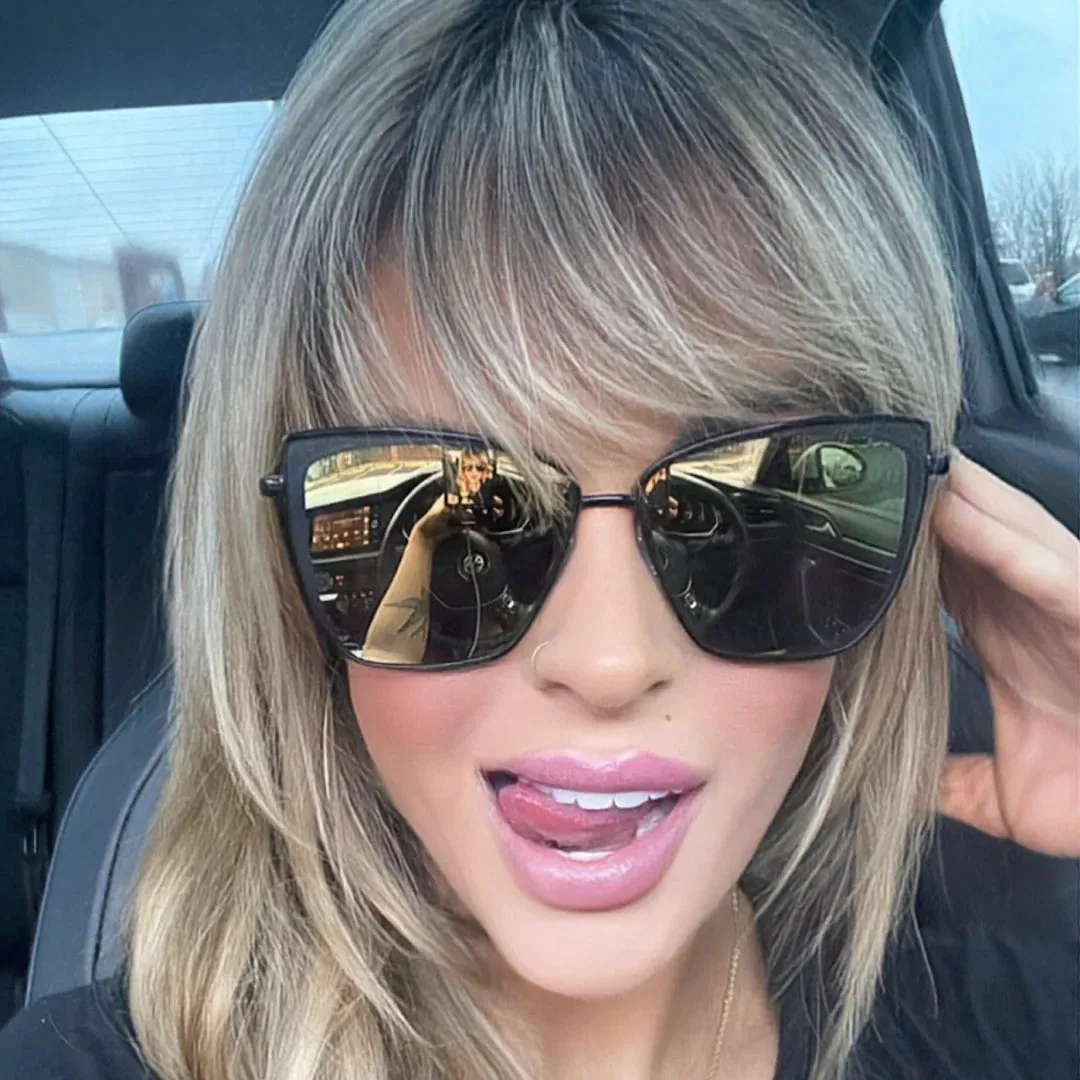 GRACE - MATTE BLACK   GREY MIRROR SUNGLASSES