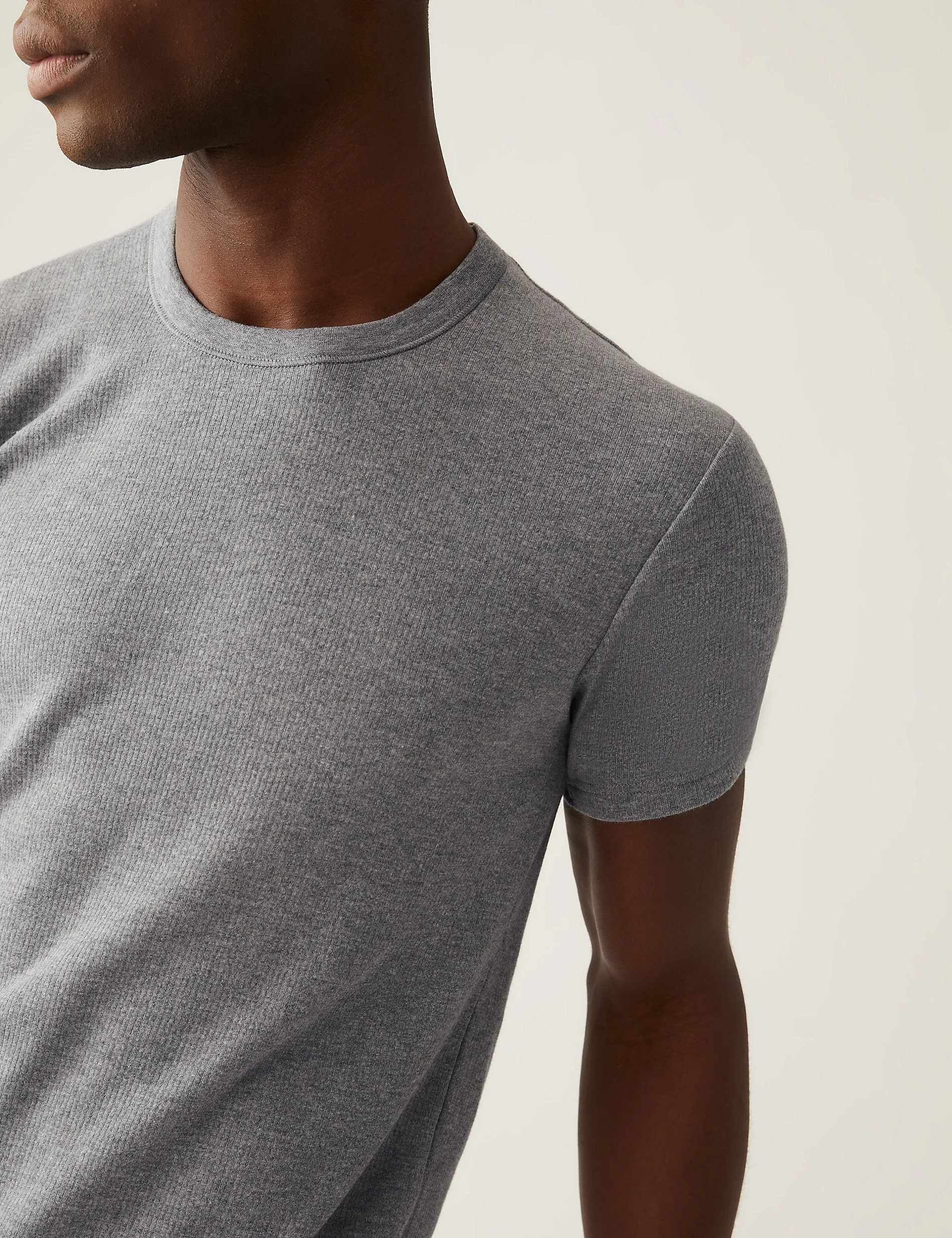 Heatgen Marks & Spencer Short Sleeve Medium Thermal T-Shirt, Gray
