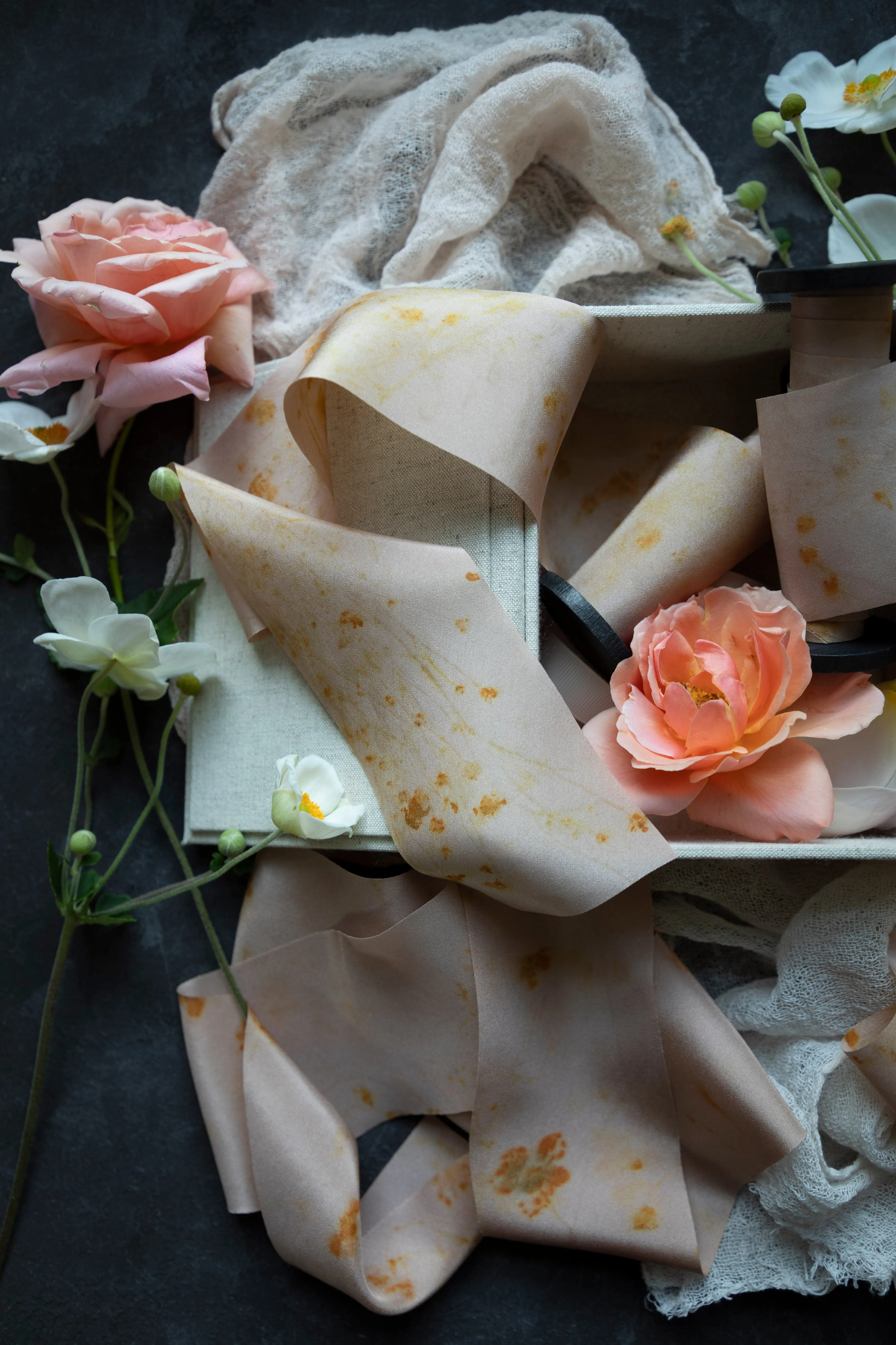 LIMITED EDITION | Original Eco-Print No. 123 Silk Ribbon