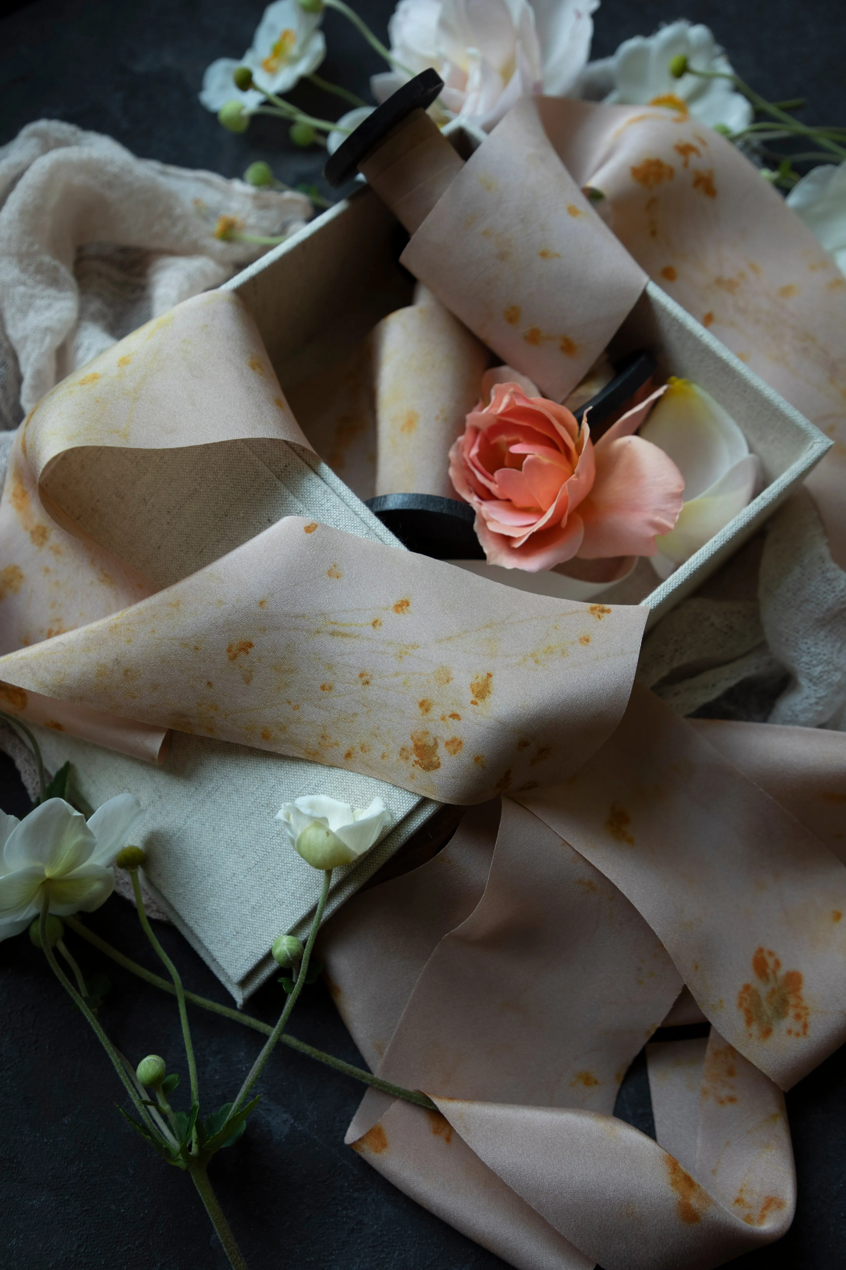 LIMITED EDITION | Original Eco-Print No. 123 Silk Ribbon