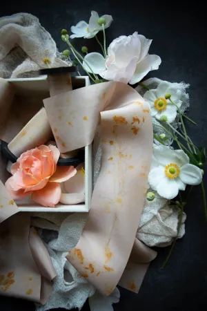 LIMITED EDITION | Original Eco-Print No. 123 Silk Ribbon