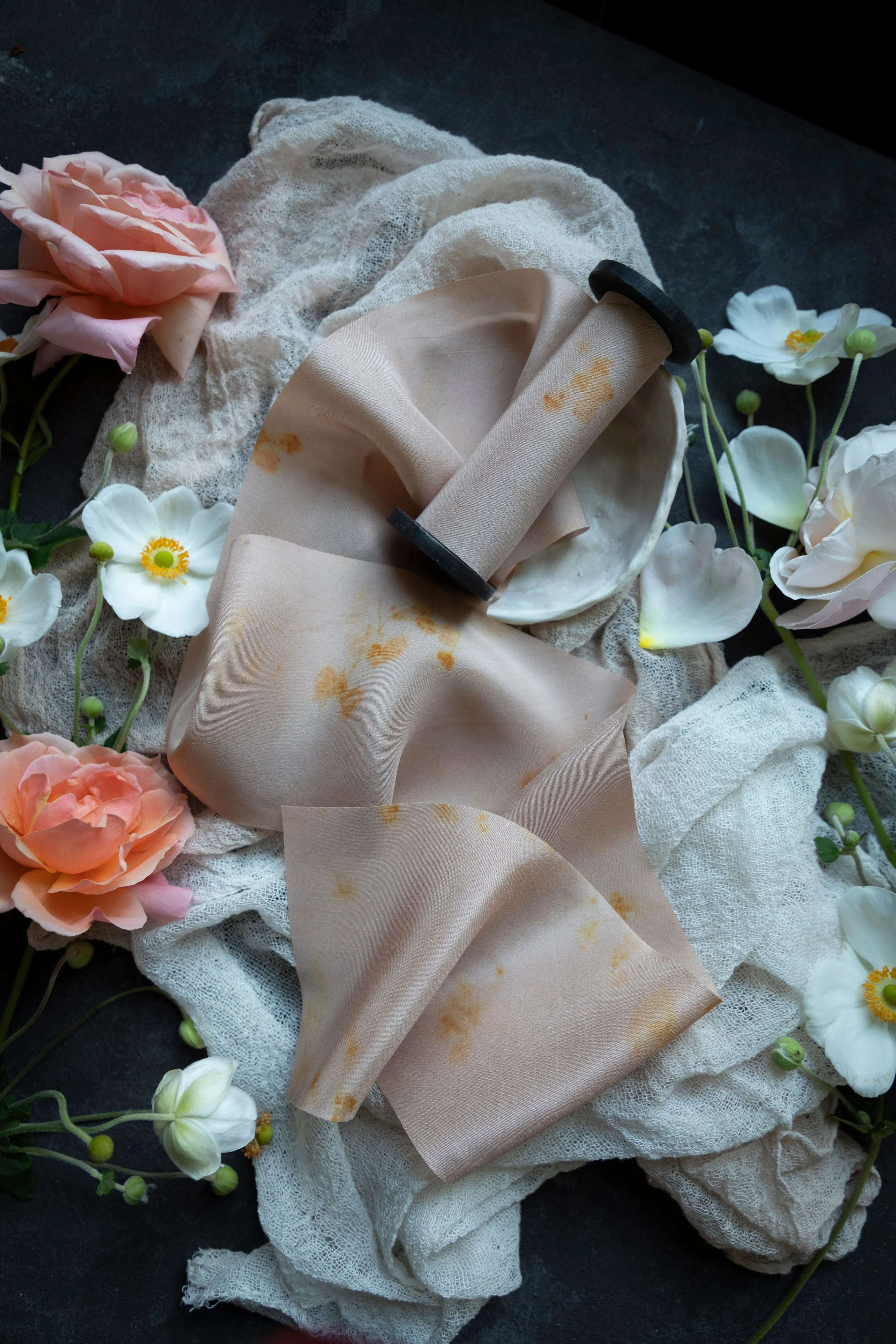LIMITED EDITION | Original Eco-Print No. 123 Silk Ribbon