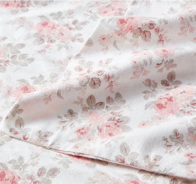 Lisalee Printed Flannelette Cotton Sheet Set Range Pink