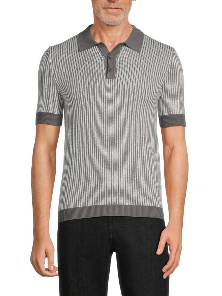 Max 'N Chester Pattern Polo, Gray