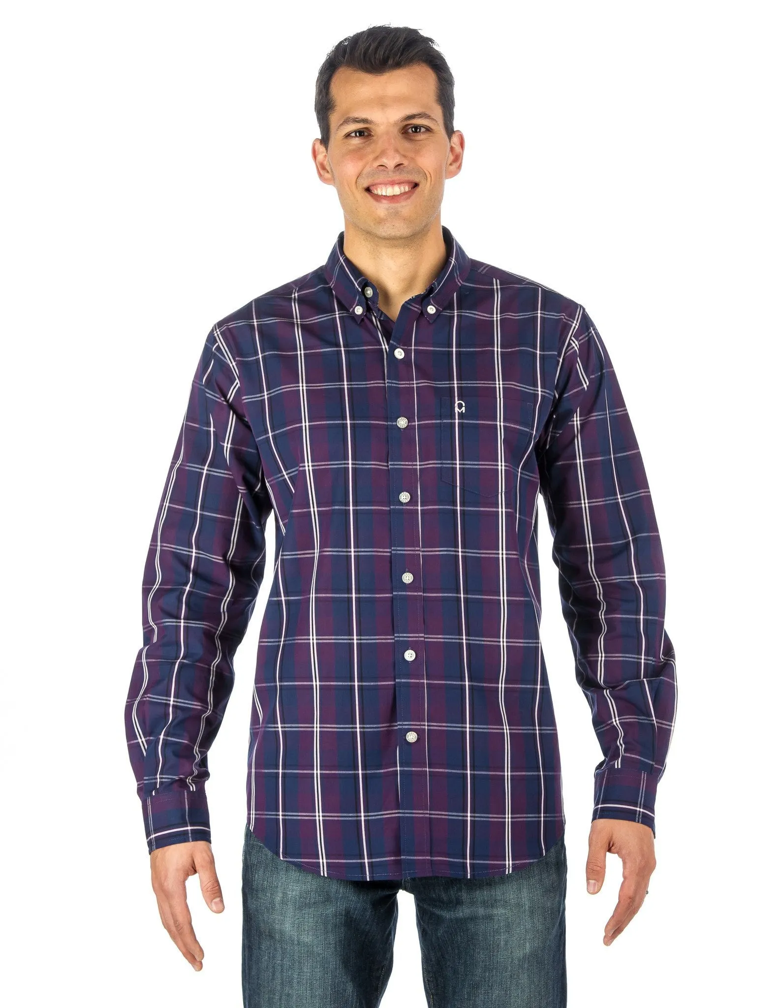 Men's 100% Cotton Casual Shirt - Regular Fit