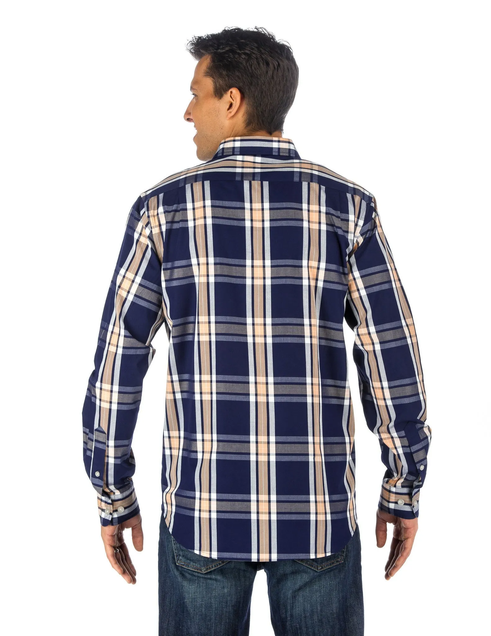 Men's 100% Cotton Casual Shirt - Regular Fit