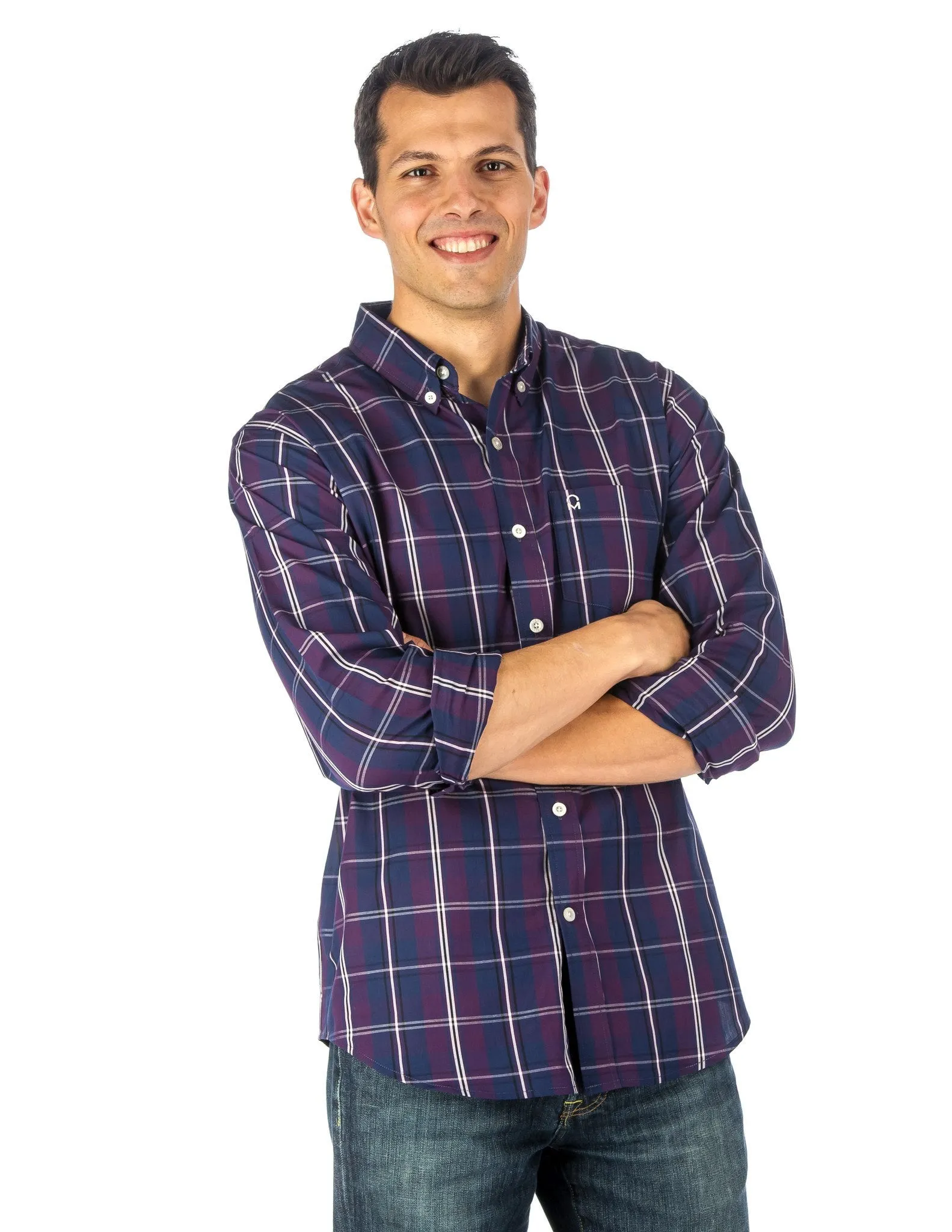 Men's 100% Cotton Casual Shirt - Regular Fit