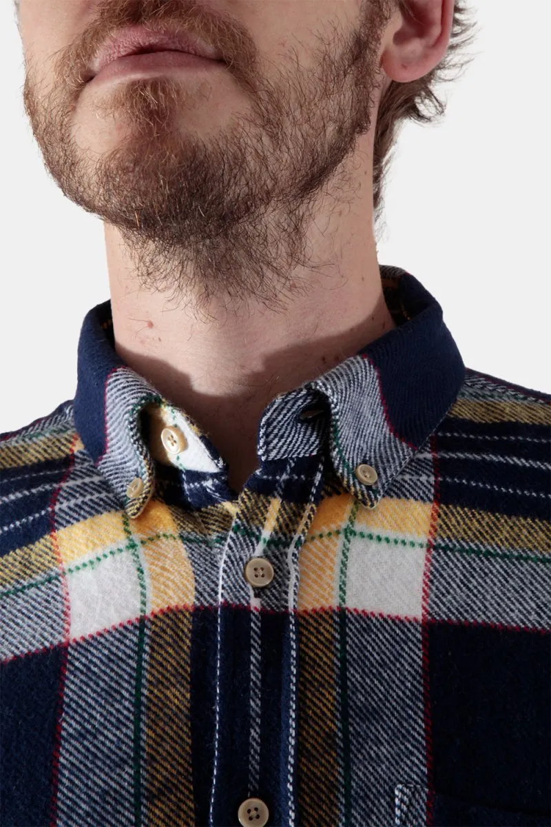 Portuguese Flannel Equi Check ESP Shirt (Blue / White / Yellow)
