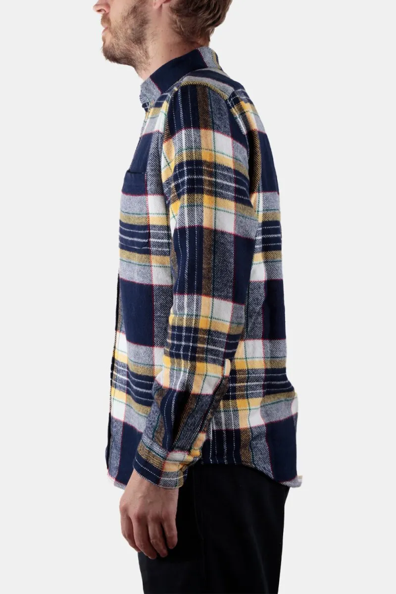 Portuguese Flannel Equi Check ESP Shirt (Blue / White / Yellow)