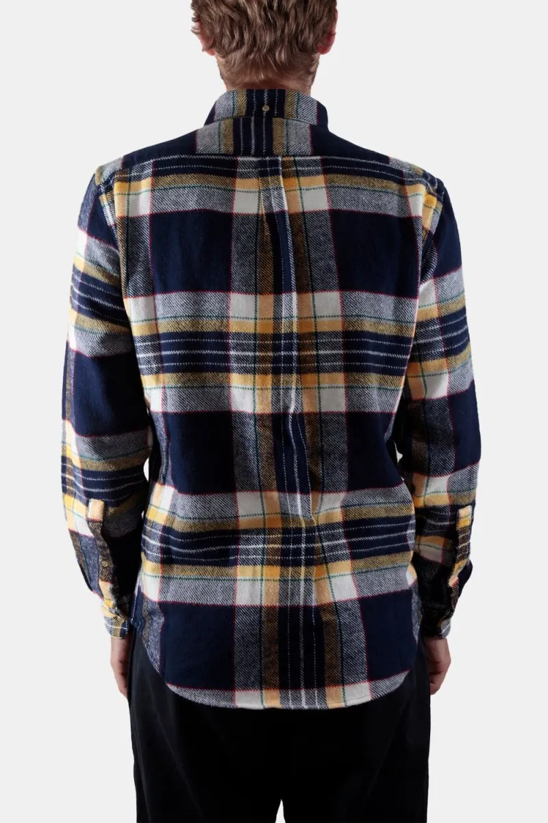 Portuguese Flannel Equi Check ESP Shirt (Blue / White / Yellow)
