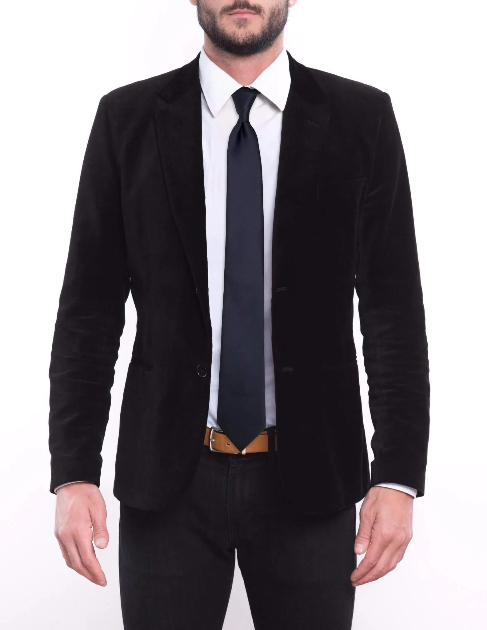 Solid Gun Metal Gray Traditional Tie
