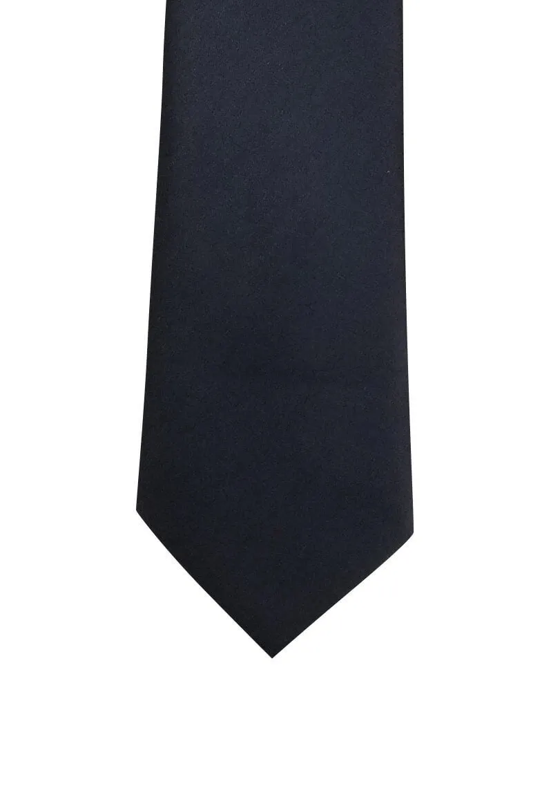 Solid Gun Metal Gray Traditional Tie