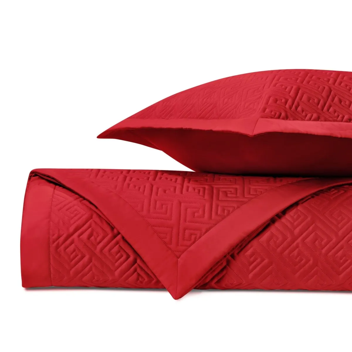 Troy Quilted Bright Red by Home Treasures