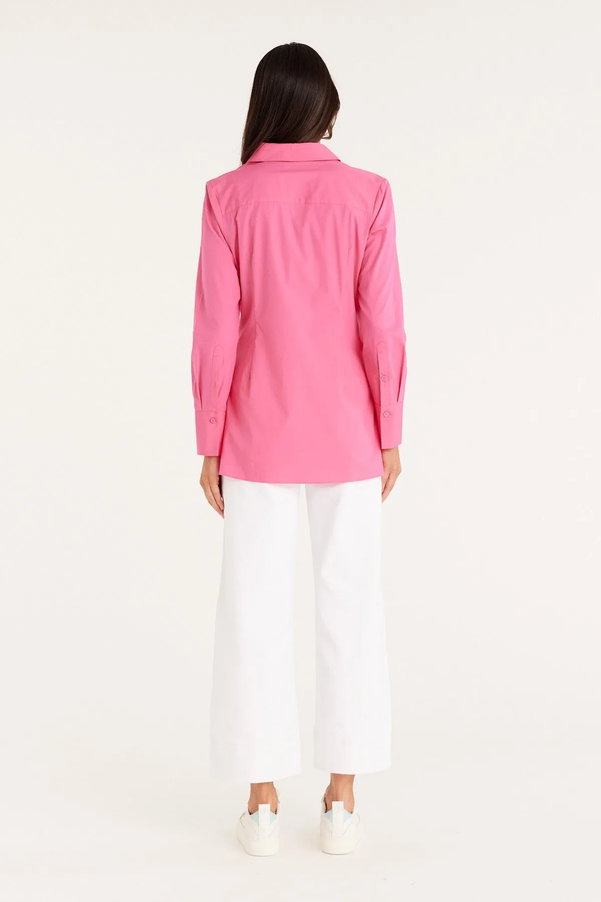 Tuck Shirt - Hot Pink