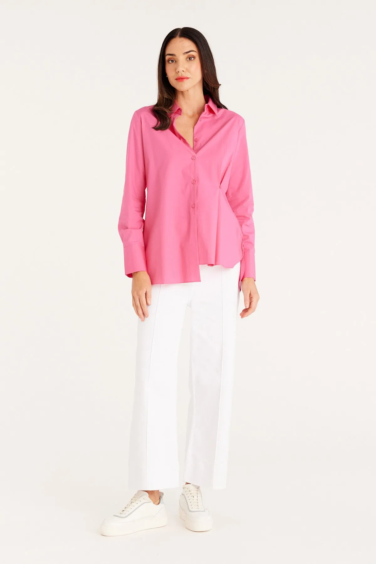 Tuck Shirt - Hot Pink