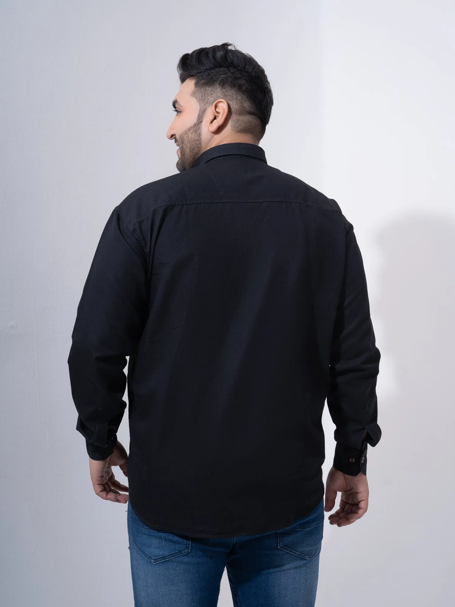 Vintage Denim Cotton Plus Size Shirt
