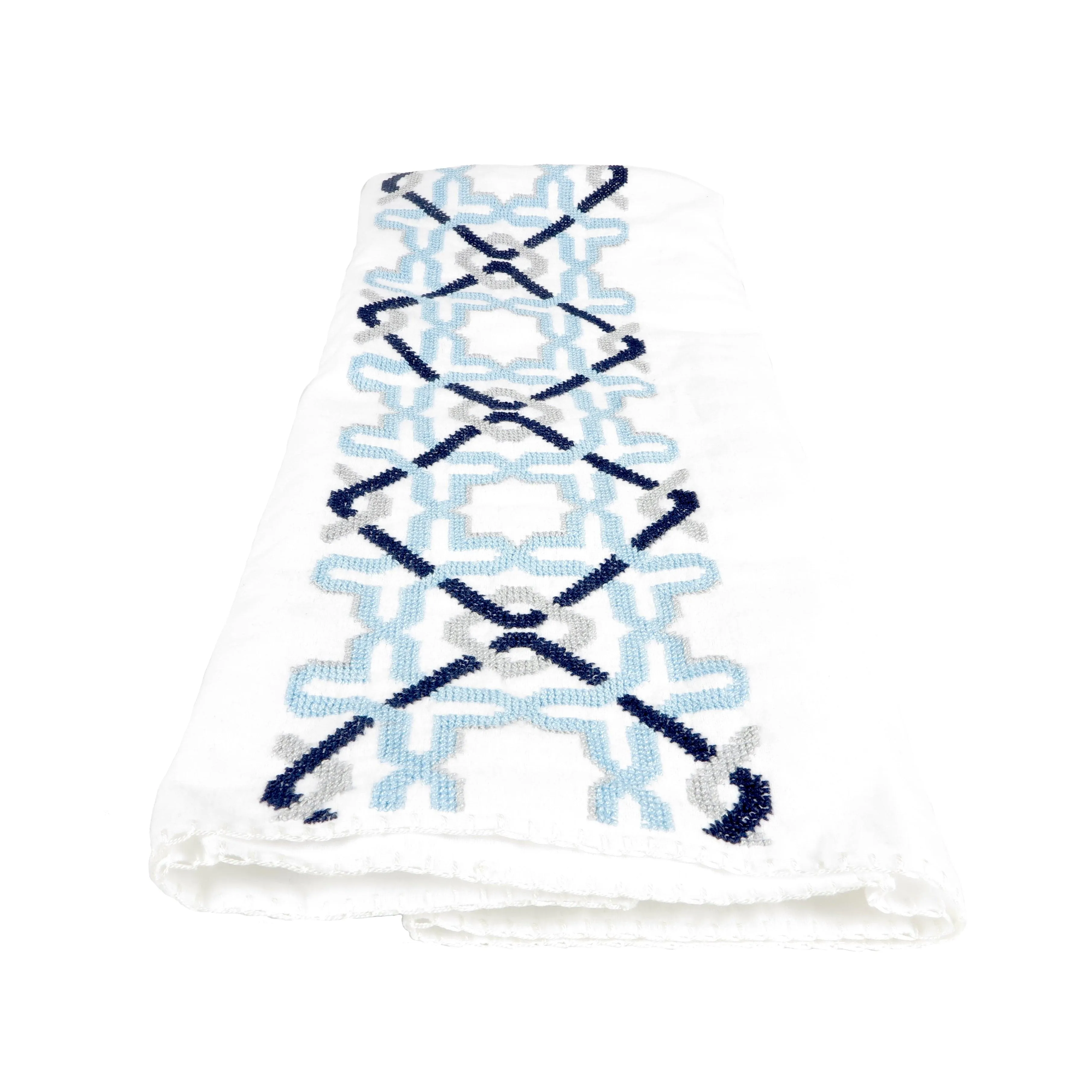 WHITE COTTON BABY BLANKET ALHAMBRA
