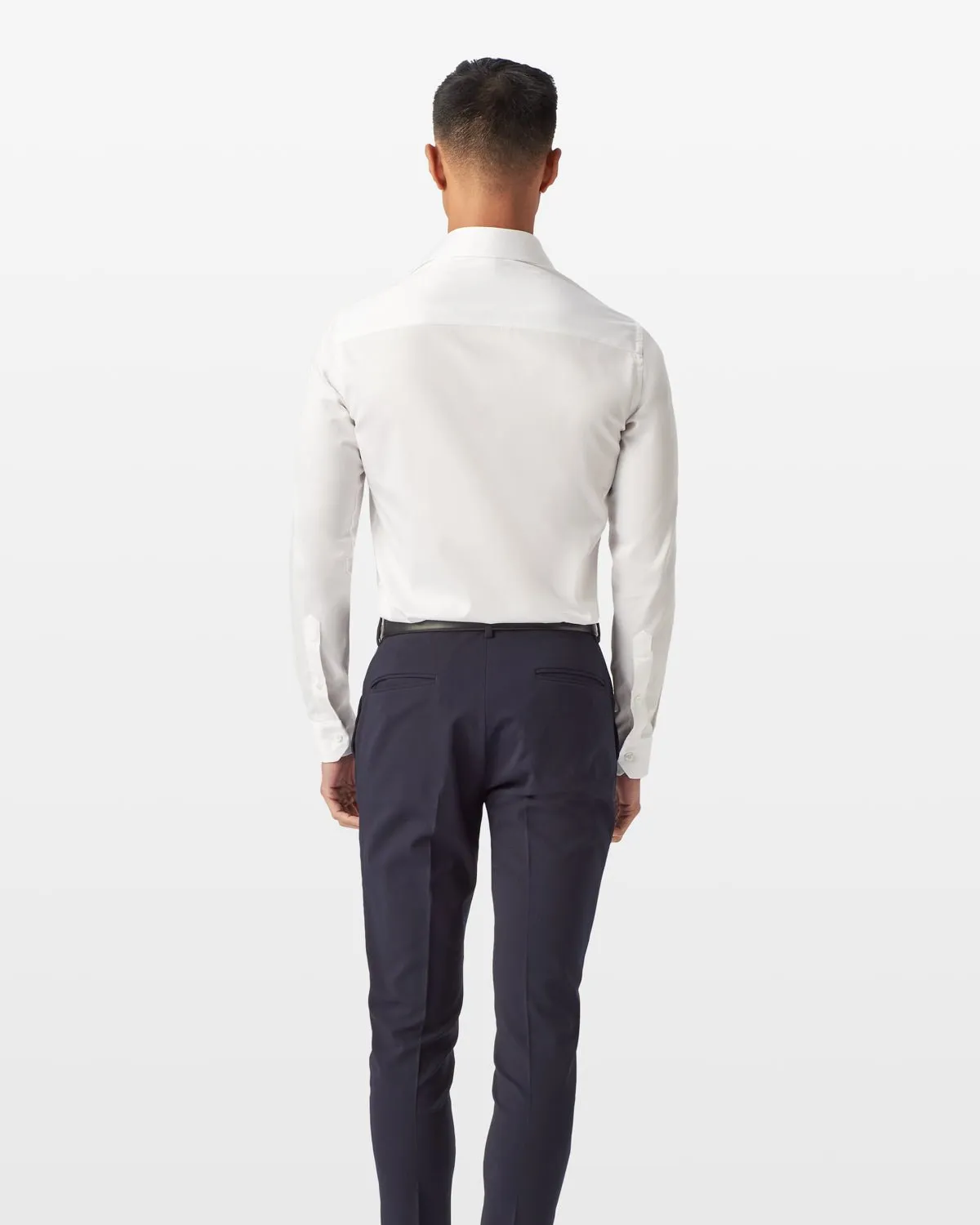White Sateen Shirt with Holy Glass Accent