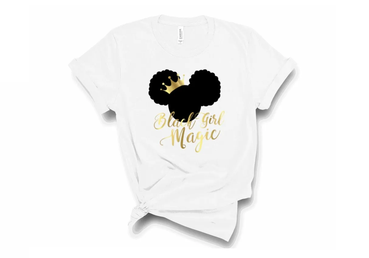 Womens Black Girl Magic Shirt