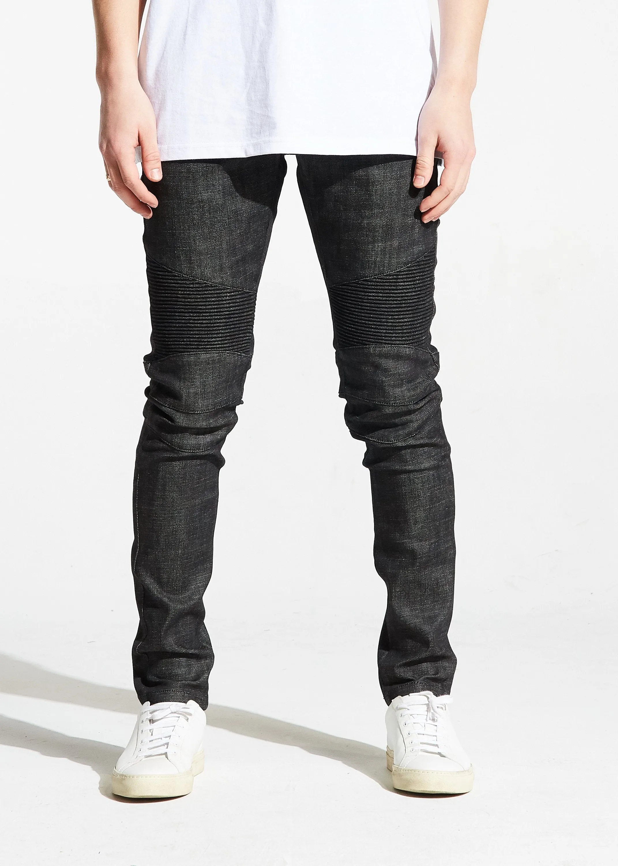 Zak Biker Denim (Charcoal)