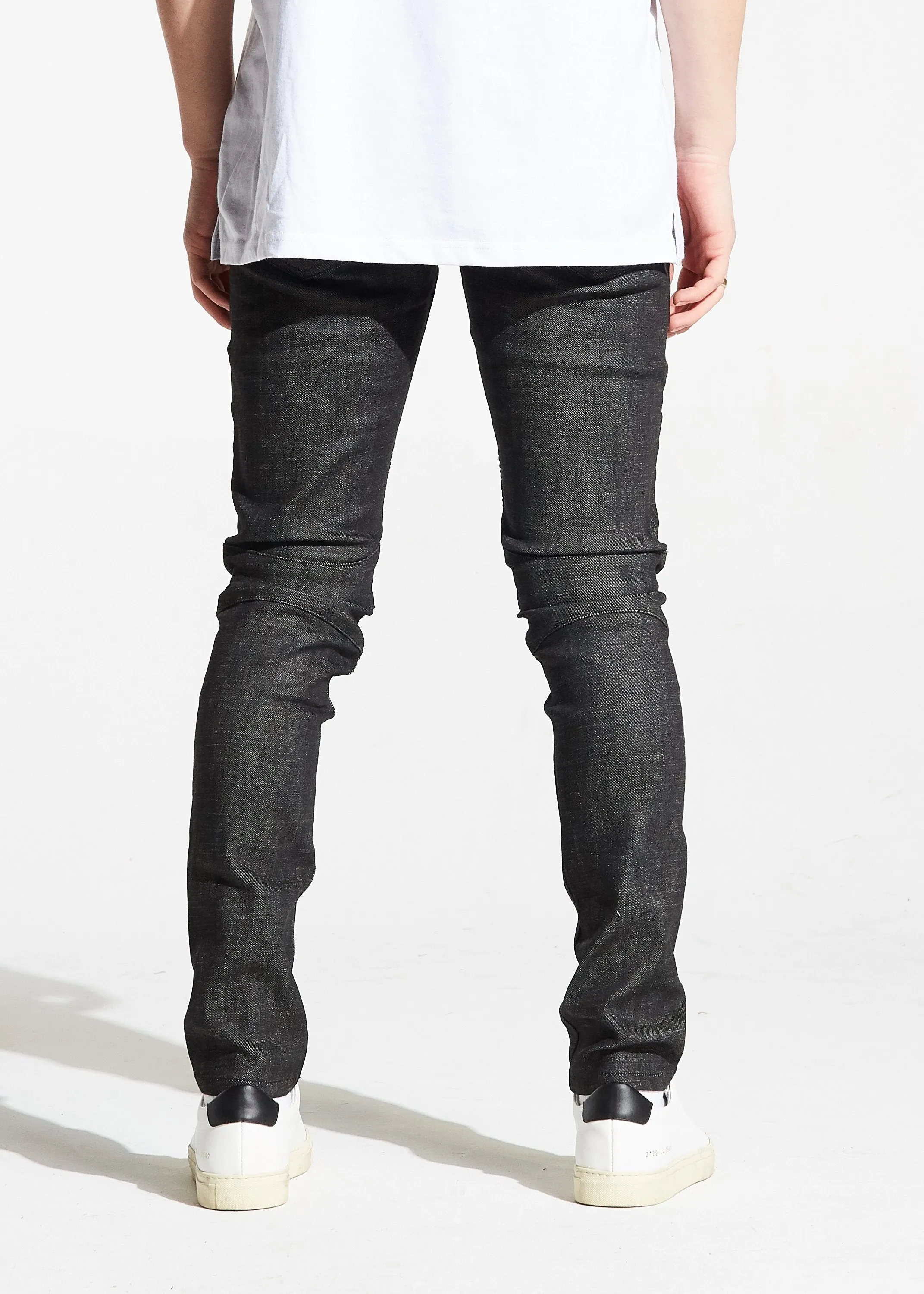 Zak Biker Denim (Charcoal)
