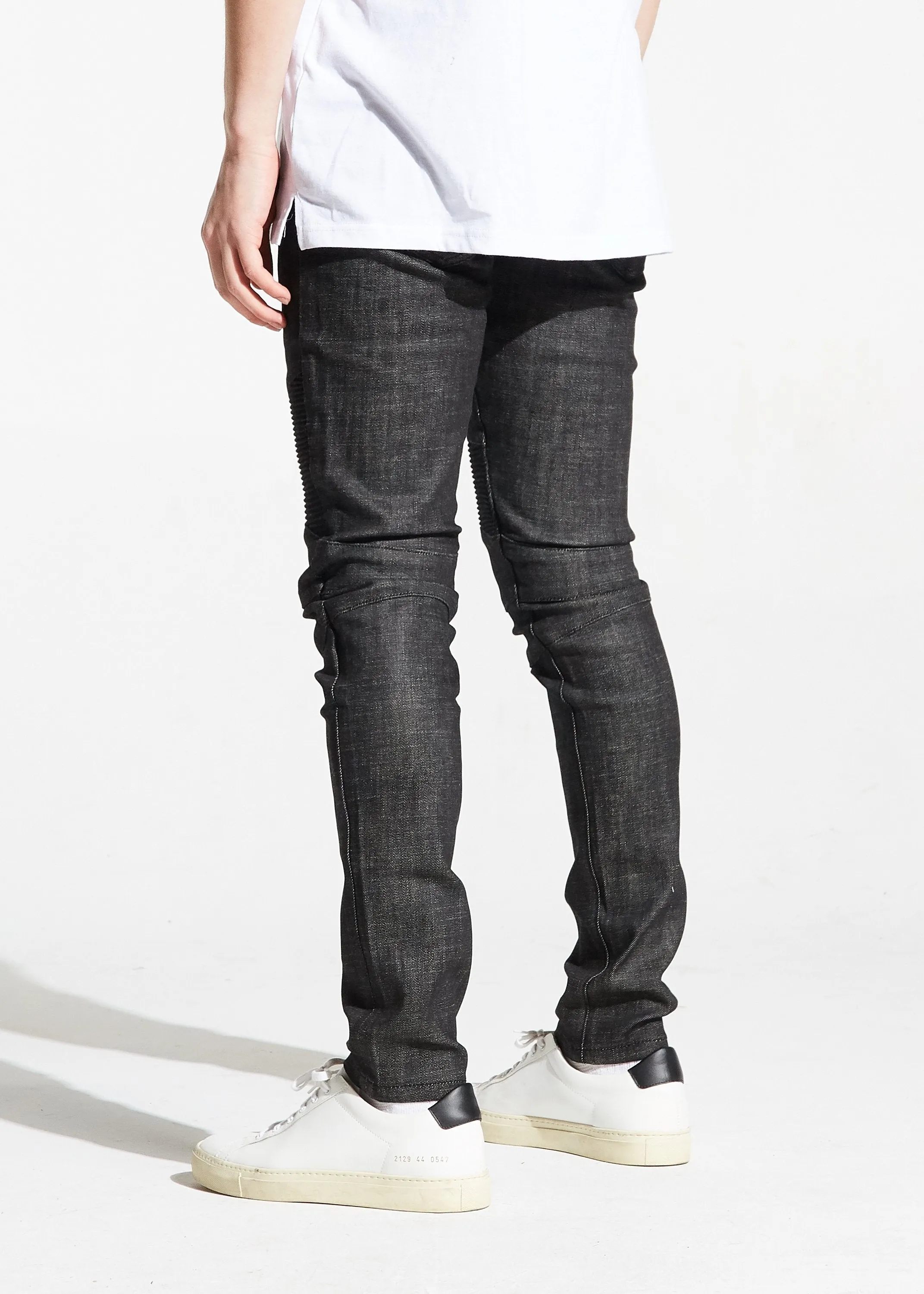 Zak Biker Denim (Charcoal)